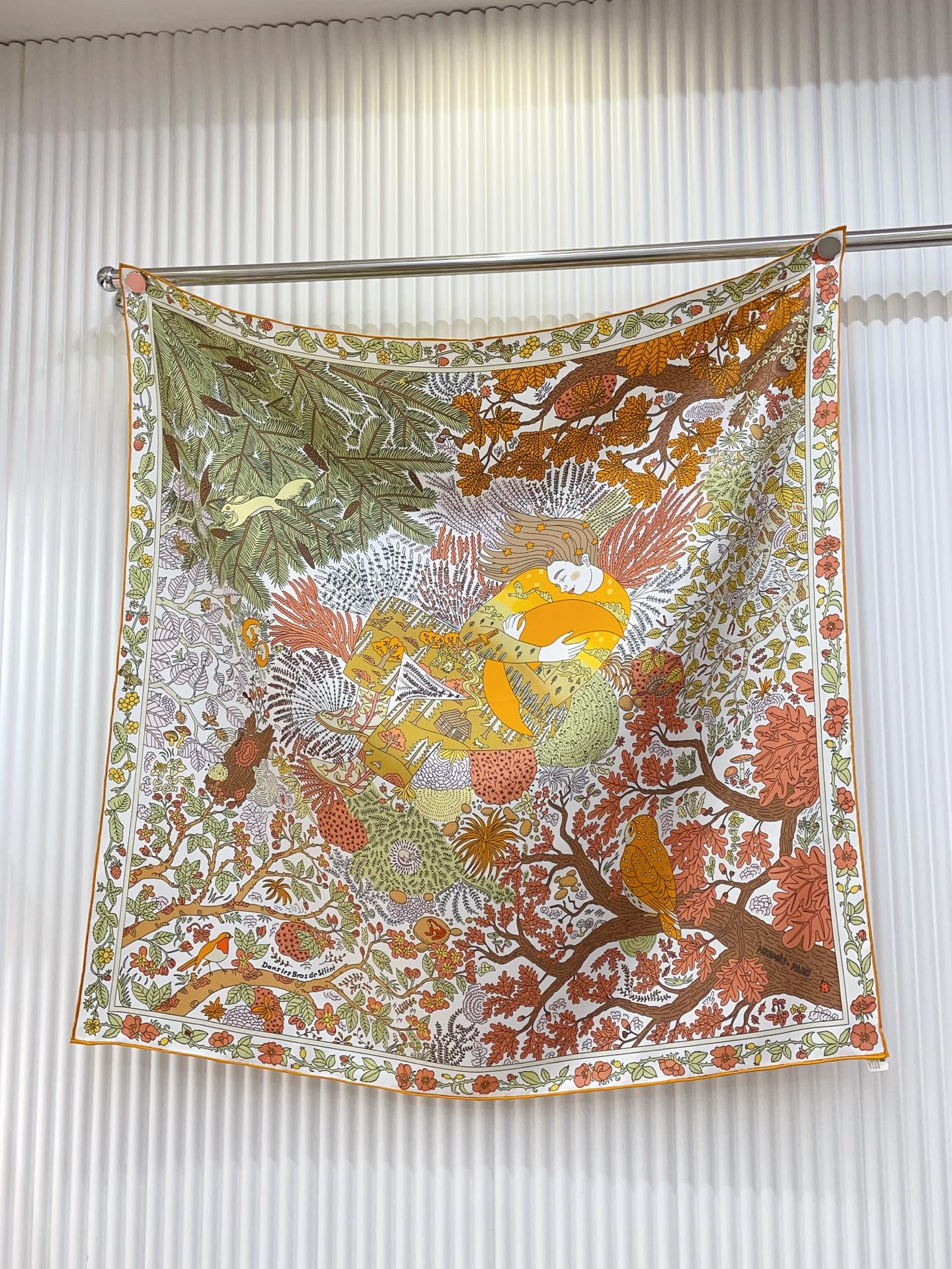 ✨✨【18姆米 双面同色】H**S真丝新款🆕👏👏买了都说好看‼️推荐💕【于月神之怀 90】真丝方巾，顶级