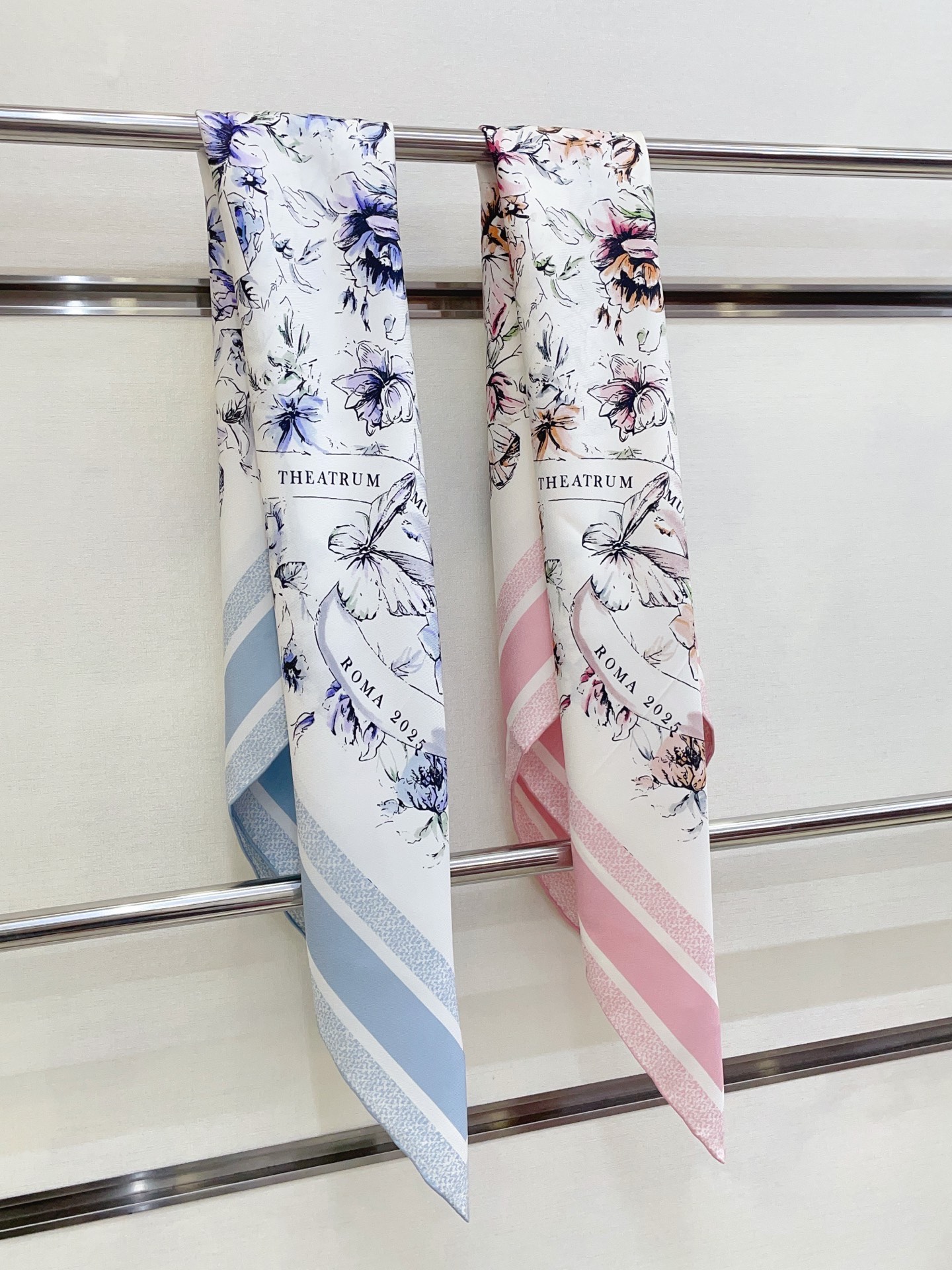 ✨✨【18姆米 双面同色】高级感爆棚❗️CD【花朵🌺元素90】高级时髦风‼️配色非常考究，图案匠心，上身