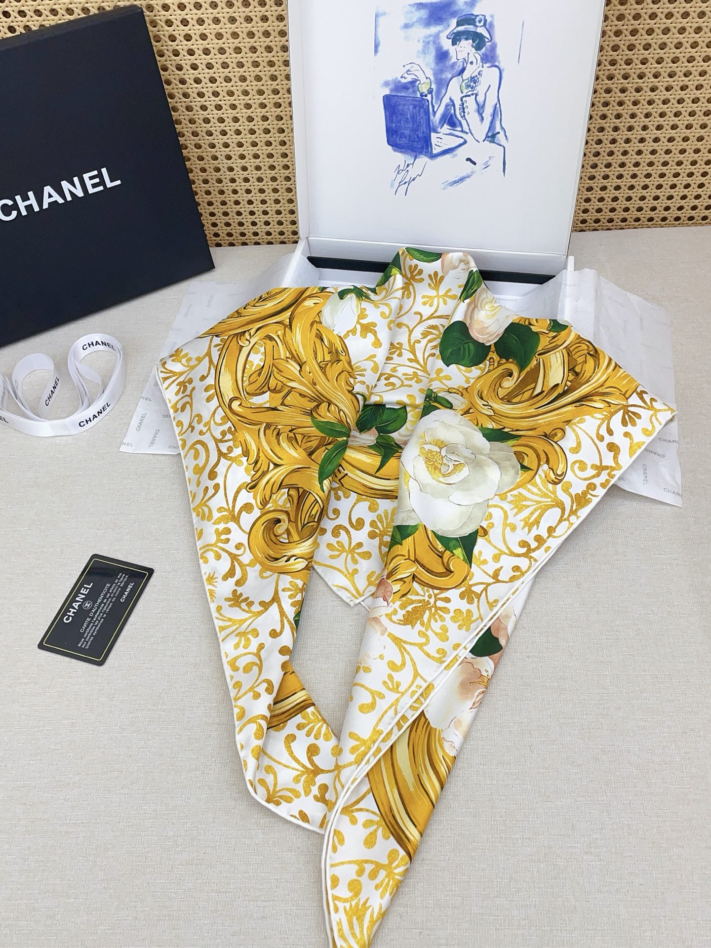 ✨✨【18姆米 双面同色】新款小香‼️美翻了[流泪]最新御用殿堂级极品‼️经典元素图案设计风格❗️美丽至