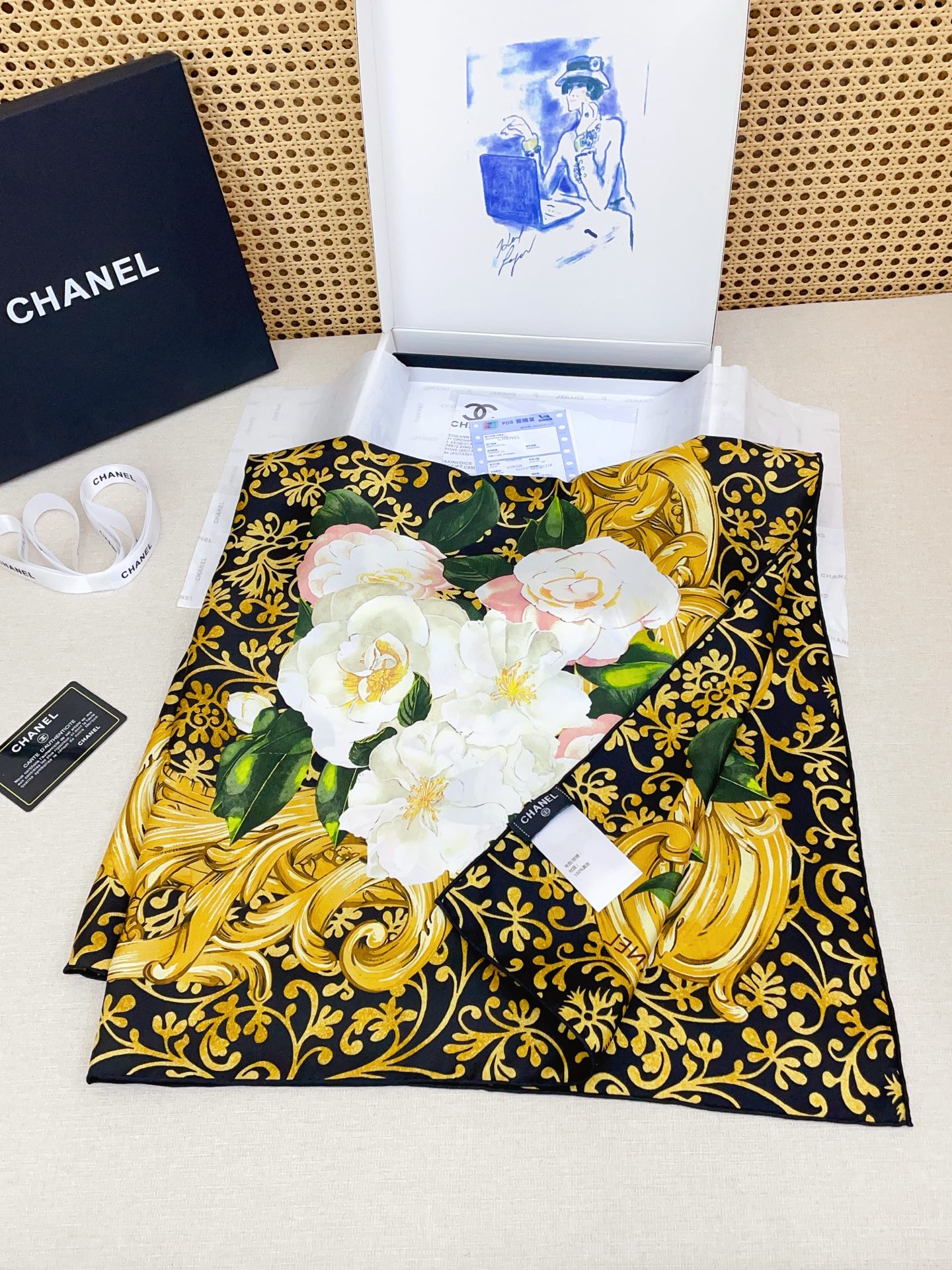 ✨✨【18姆米 双面同色】新款小香‼️美翻了[流泪]最新御用殿堂级极品‼️经典元素图案设计风格❗️美丽至