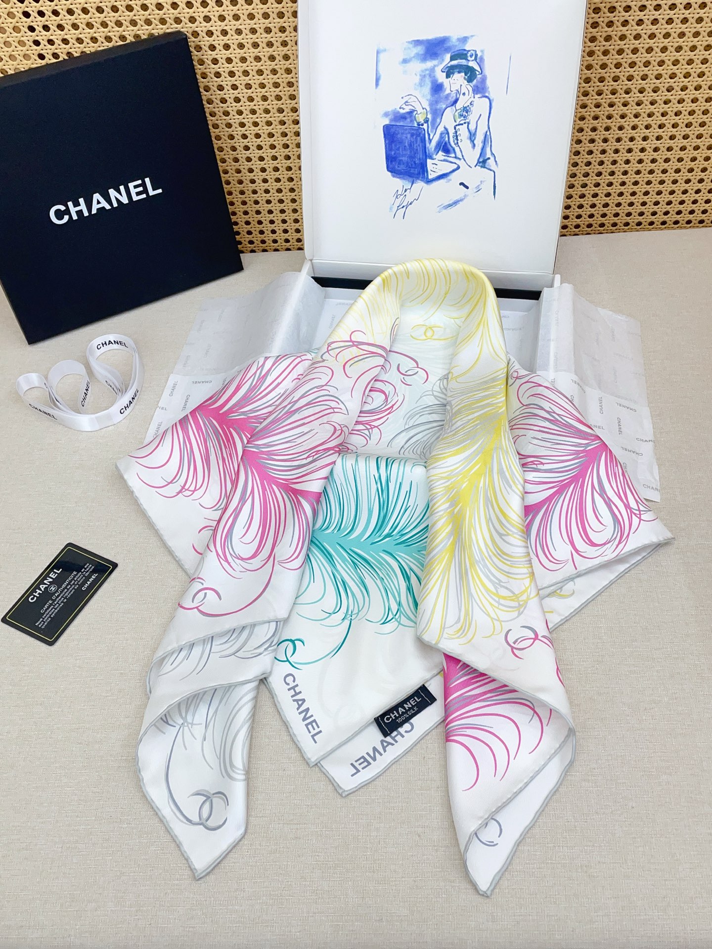 ✨✨【18姆米 双面同色】新款小香‼️美翻了[流泪]最新御用殿堂级极品‼️经典元素图案设计风格❗️美丽至