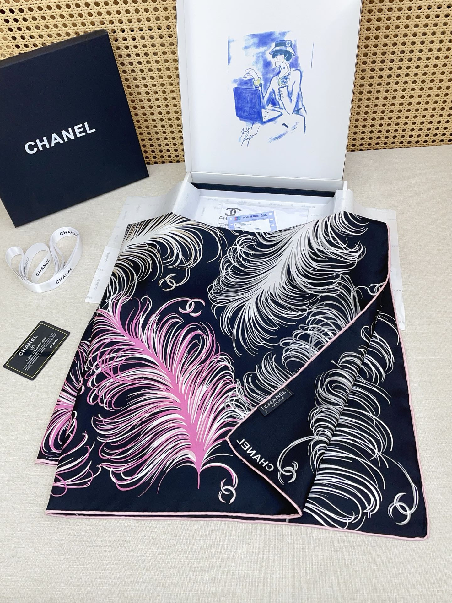 ✨✨【18姆米 双面同色】新款小香‼️美翻了[流泪]最新御用殿堂级极品‼️经典元素图案设计风格❗️美丽至