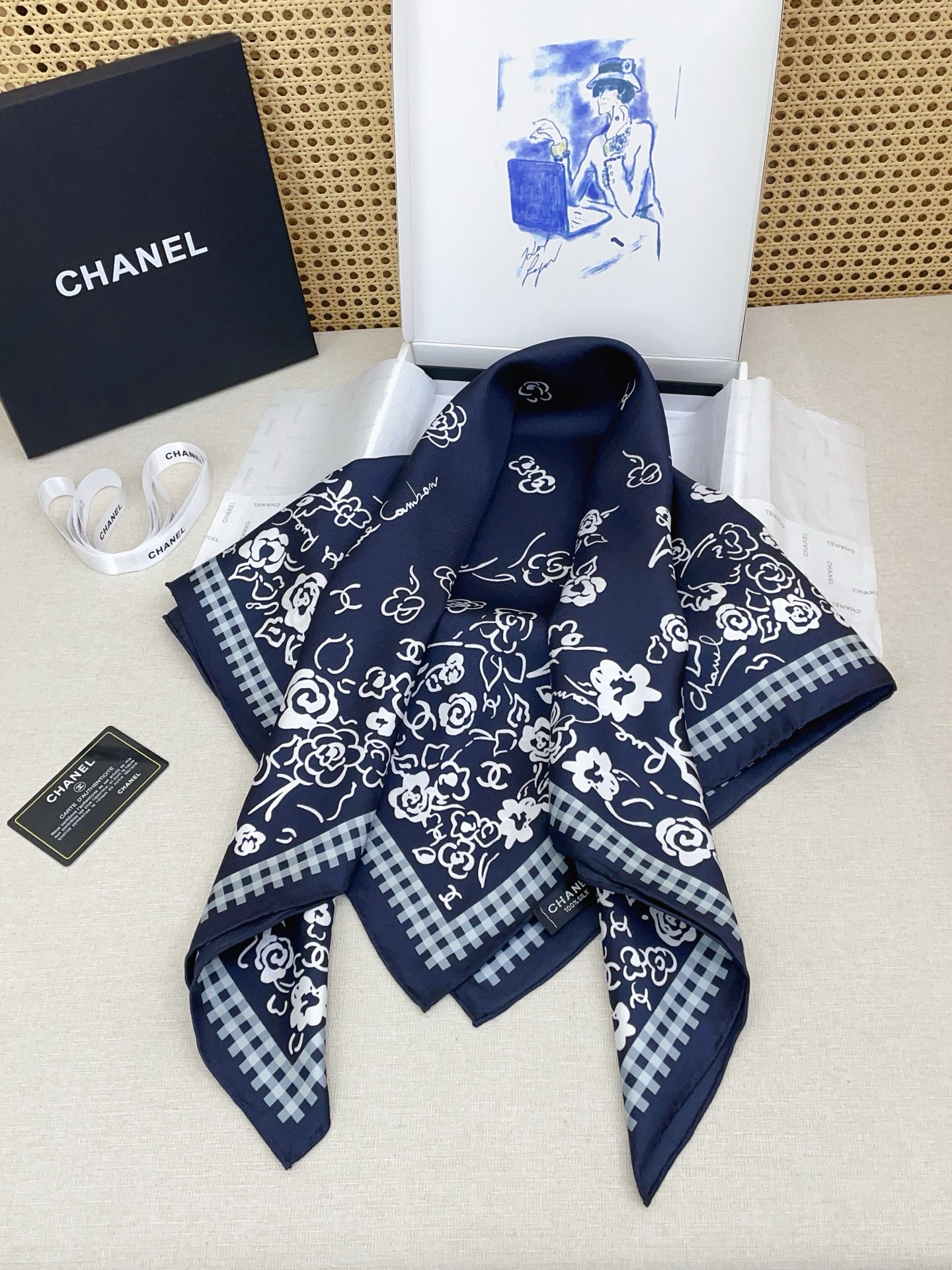 ✨✨【18姆米 双面同色】新款小香‼️美翻了[流泪]最新御用殿堂级极品‼️经典元素图案设计风格❗️美丽至