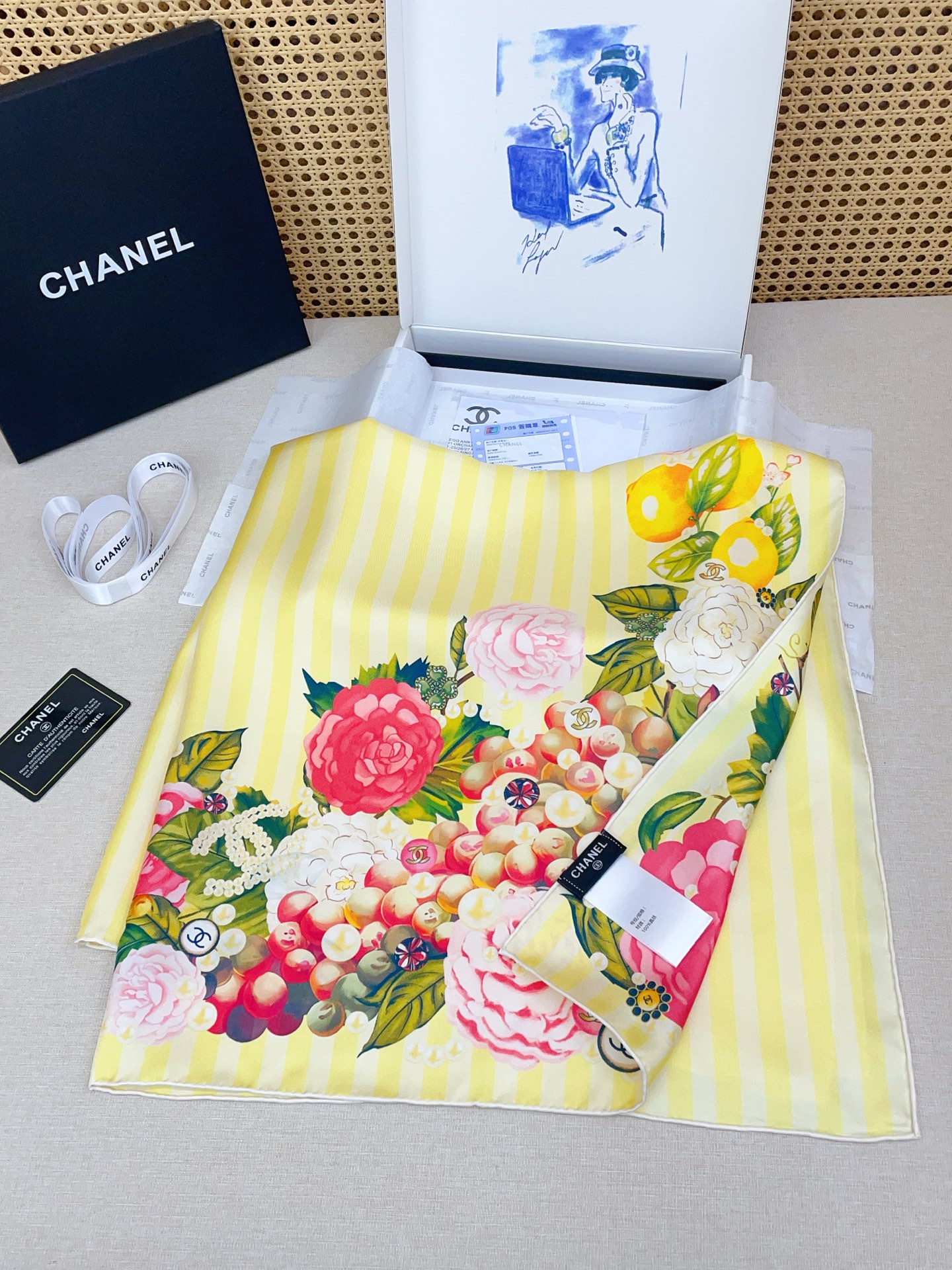 ✨✨【18姆米 双面同色】新款小香‼️美翻了[流泪]最新御用殿堂级极品‼️经典元素图案设计风格❗️美丽至