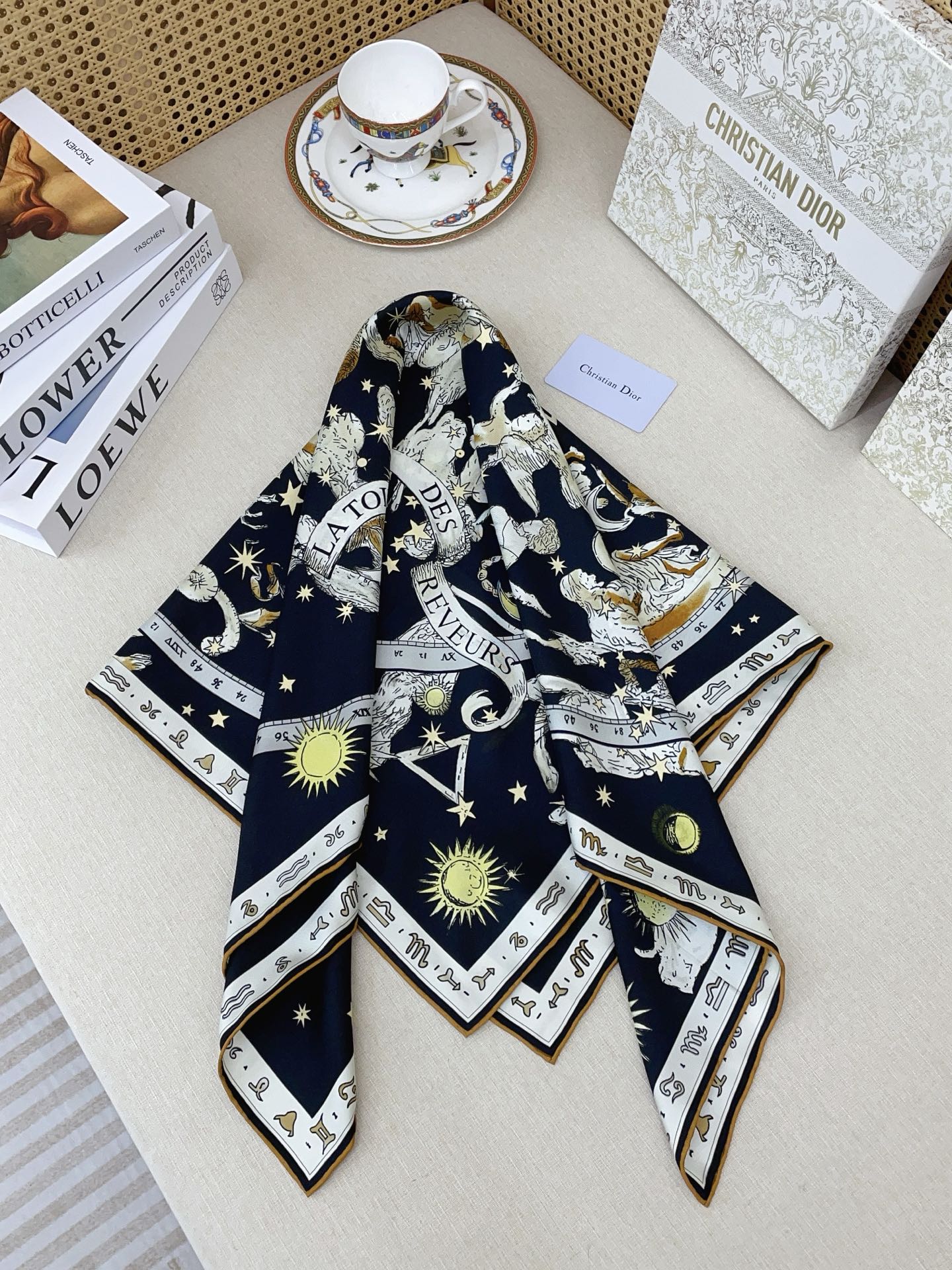 ✨✨【18姆米 双面同色】高级感爆棚❗️CD【星空🌌星座 90】高级时髦风‼️配色非常考究，图案匠心，上