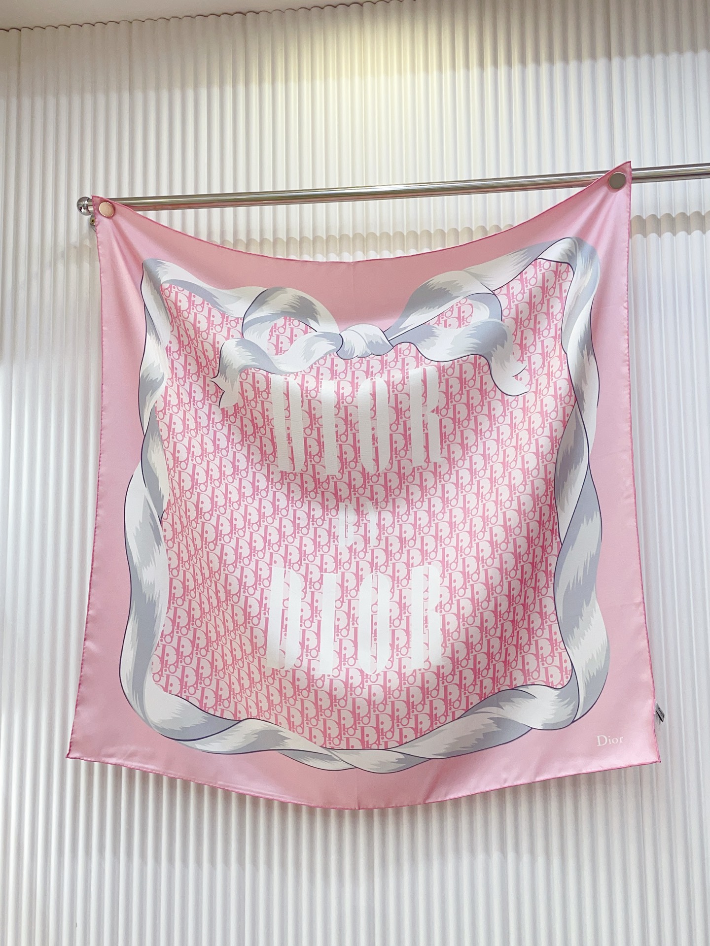 ✨✨【18姆米 双面同色】高级感爆棚❗️CD【字母🌺元素90】高级时髦风‼️配色非常考究，图案匠心，上身