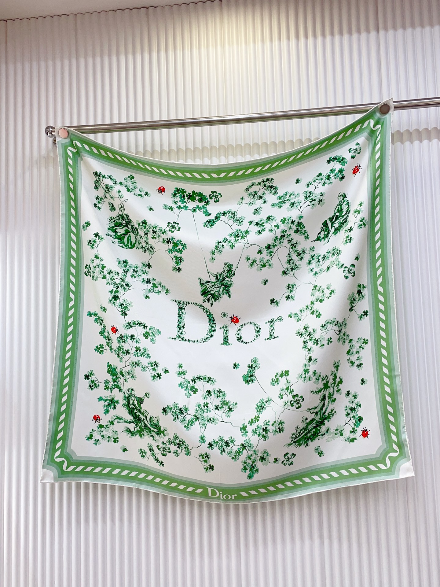 ✨✨【18姆米 双面同色】高级感爆棚❗️CD【绿色四叶草 90】高级时髦风‼️配色非常考究，图案匠心，上