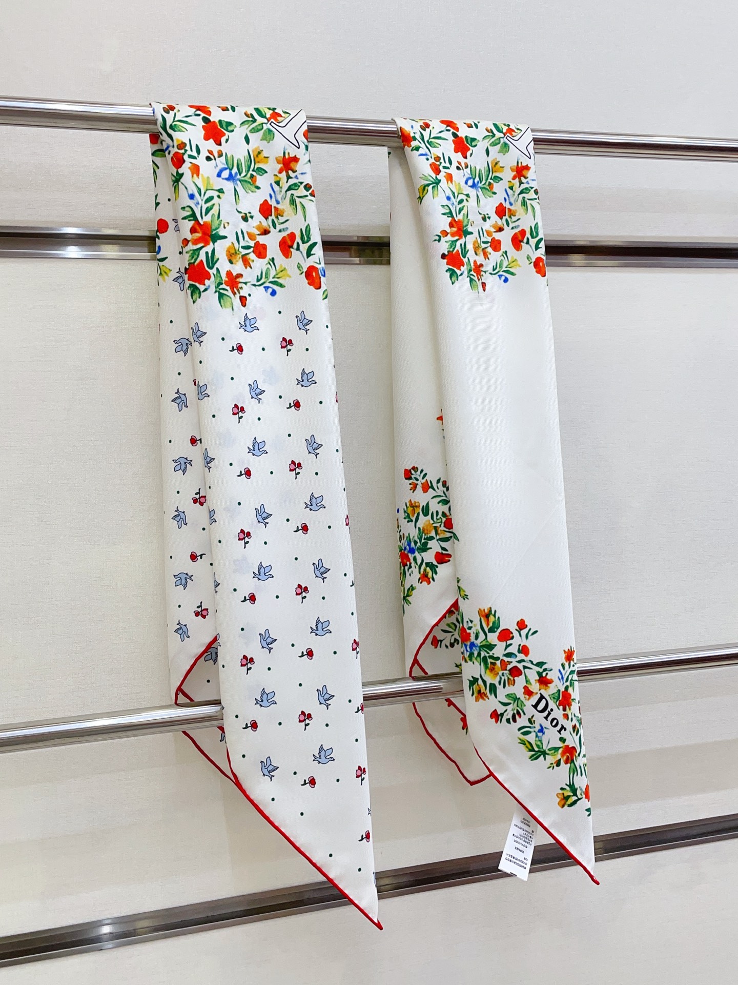 ✨✨【18姆米 双面同色】高级感爆棚❗️CD【爱心🌺字母90】高级时髦风‼️配色非常考究，图案匠心，上身