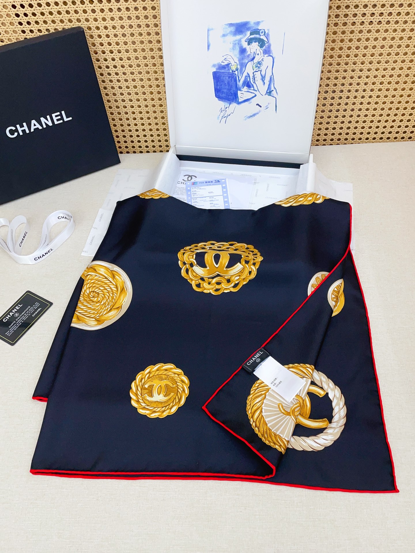 ✨✨【18姆米 双面同色】新款小香‼️美翻了[流泪]最新御用殿堂级极品‼️经典元素图案设计风格❗️美丽至