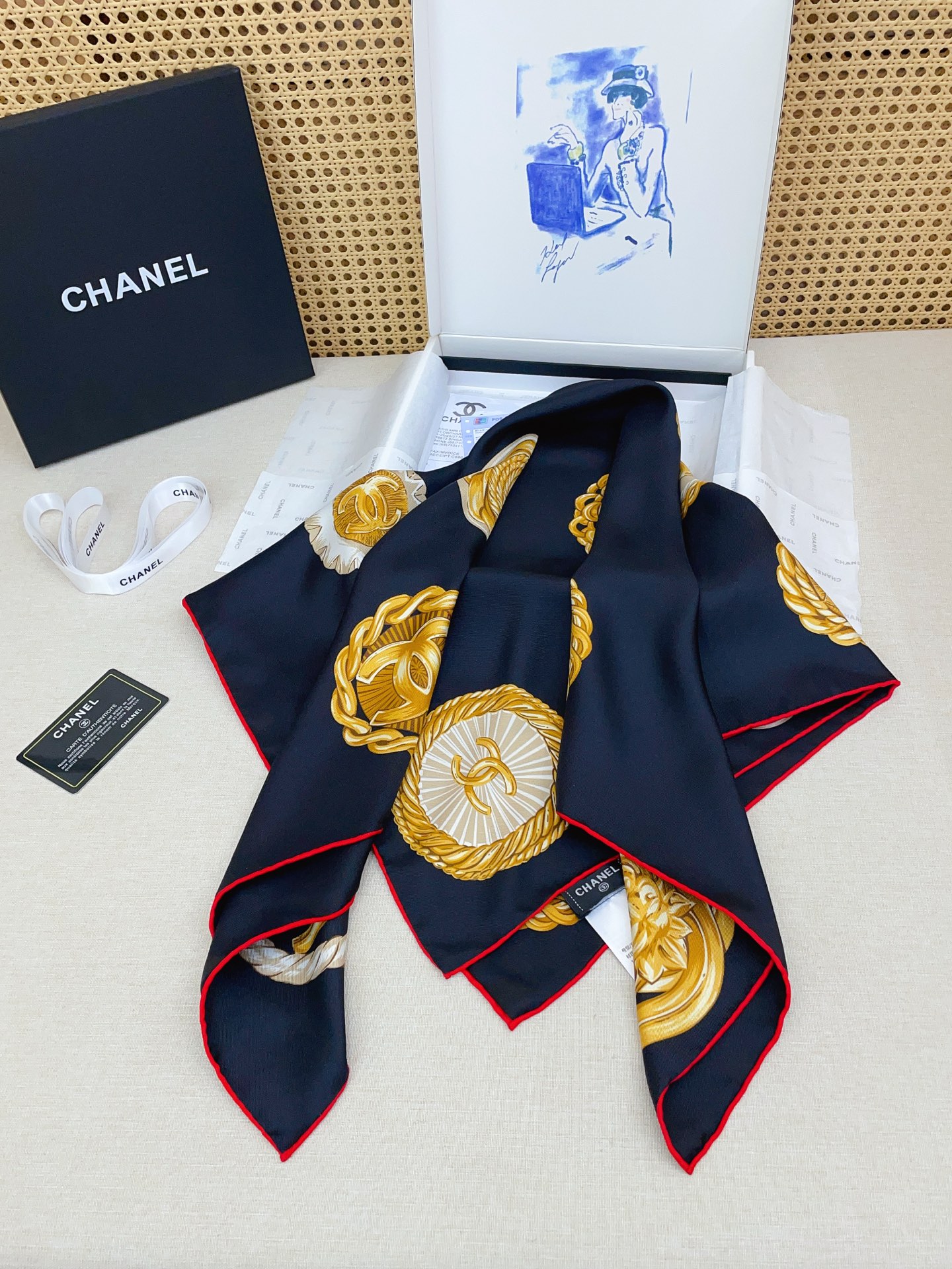 ✨✨【18姆米 双面同色】新款小香‼️美翻了[流泪]最新御用殿堂级极品‼️经典元素图案设计风格❗️美丽至