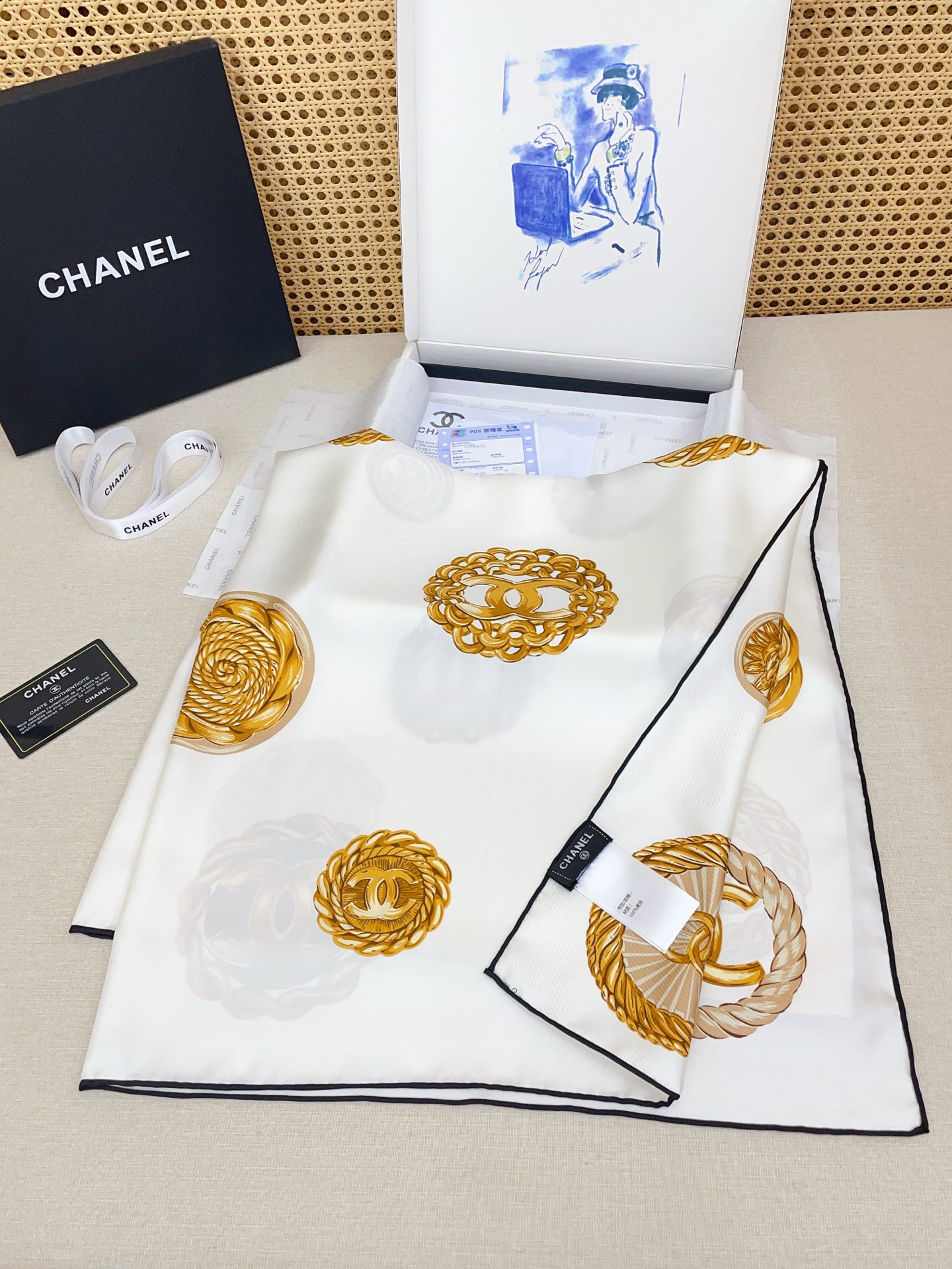 ✨✨【18姆米 双面同色】新款小香‼️美翻了[流泪]最新御用殿堂级极品‼️经典元素图案设计风格❗️美丽至