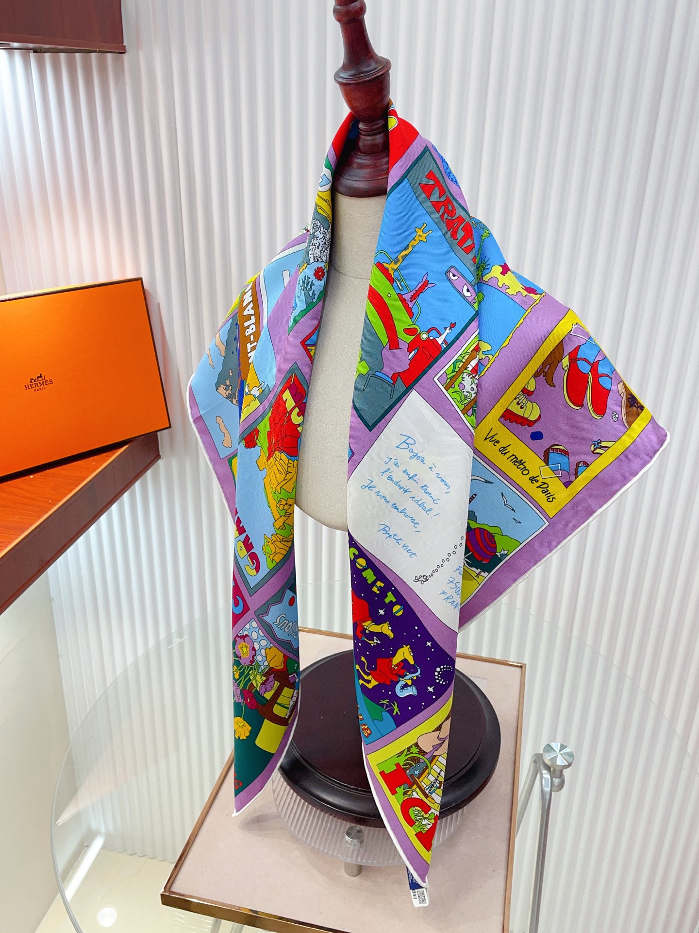 ✨✨【18姆米 双面同色】H**S真丝新款🆕👏👏买了都说好看‼️推荐💕【乐享天地 90】真丝方巾，顶级工