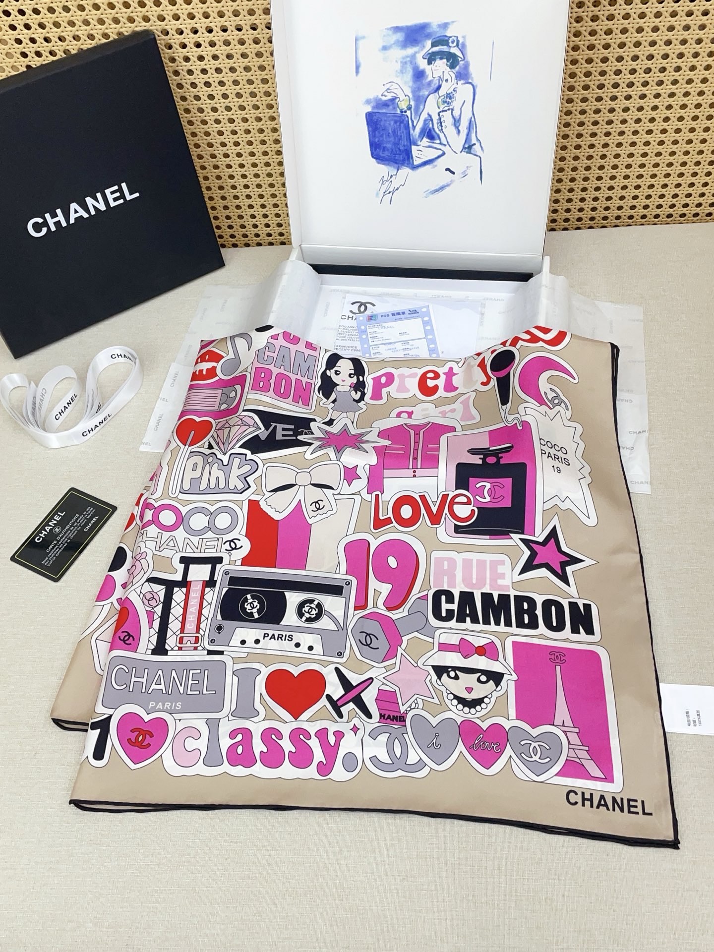 ✨✨【18姆米 双面同色】新款小香‼️美翻了[流泪]最新御用殿堂级极品‼️经典元素图案设计风格❗️美丽至极 真的 上身极