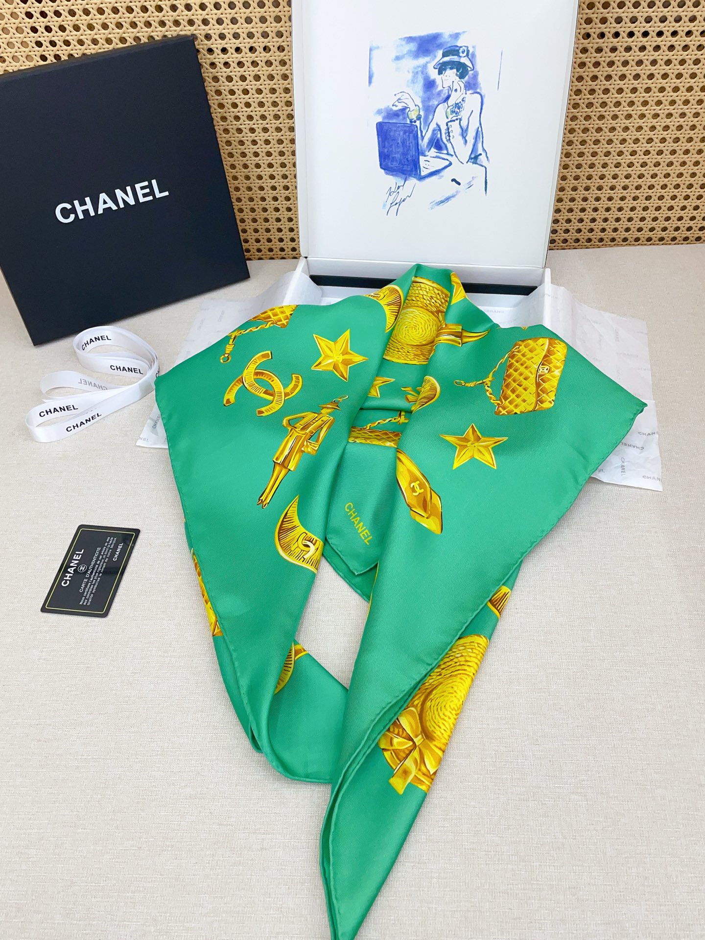 ✨✨【18姆米 双面同色】新款小香‼️美翻了[流泪]最新御用殿堂级极品‼️经典元素图案设计风格❗️美丽至