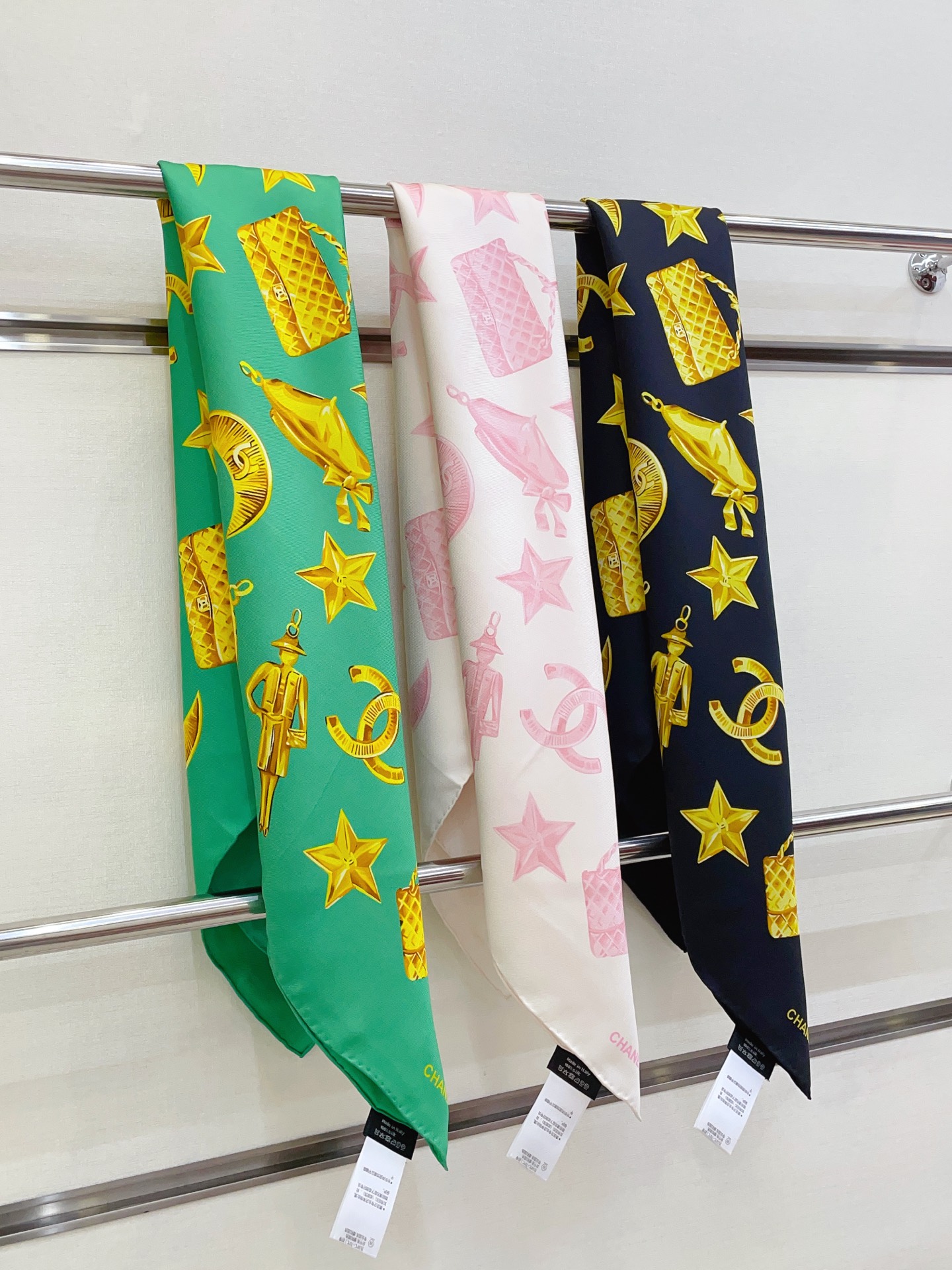 ✨✨【18姆米 双面同色】新款小香‼️美翻了[流泪]最新御用殿堂级极品‼️经典元素图案设计风格❗️美丽至
