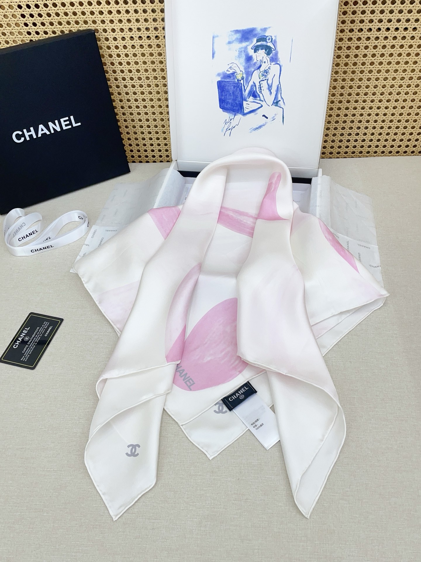 ✨✨【18姆米 双面同色】新款小香‼️美翻了[流泪]最新御用殿堂级极品‼️经典元素图案设计风格❗️美丽至