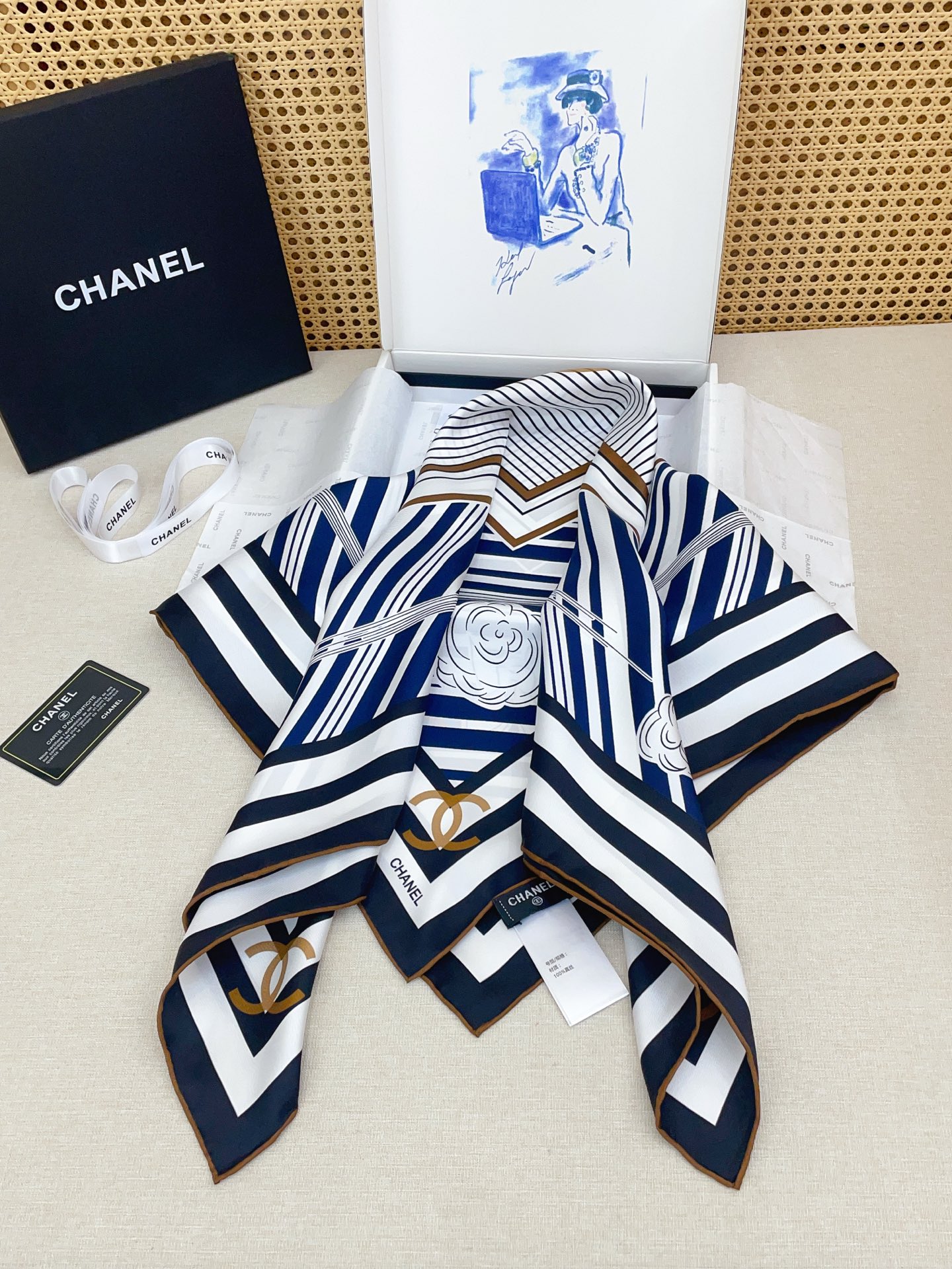 🆕 ✨✨【18姆米 双面同色】新款小香‼️美翻了[流泪]最新御用殿堂级极品‼️经典元素图案设计风格❗️美丽至极 真的 上