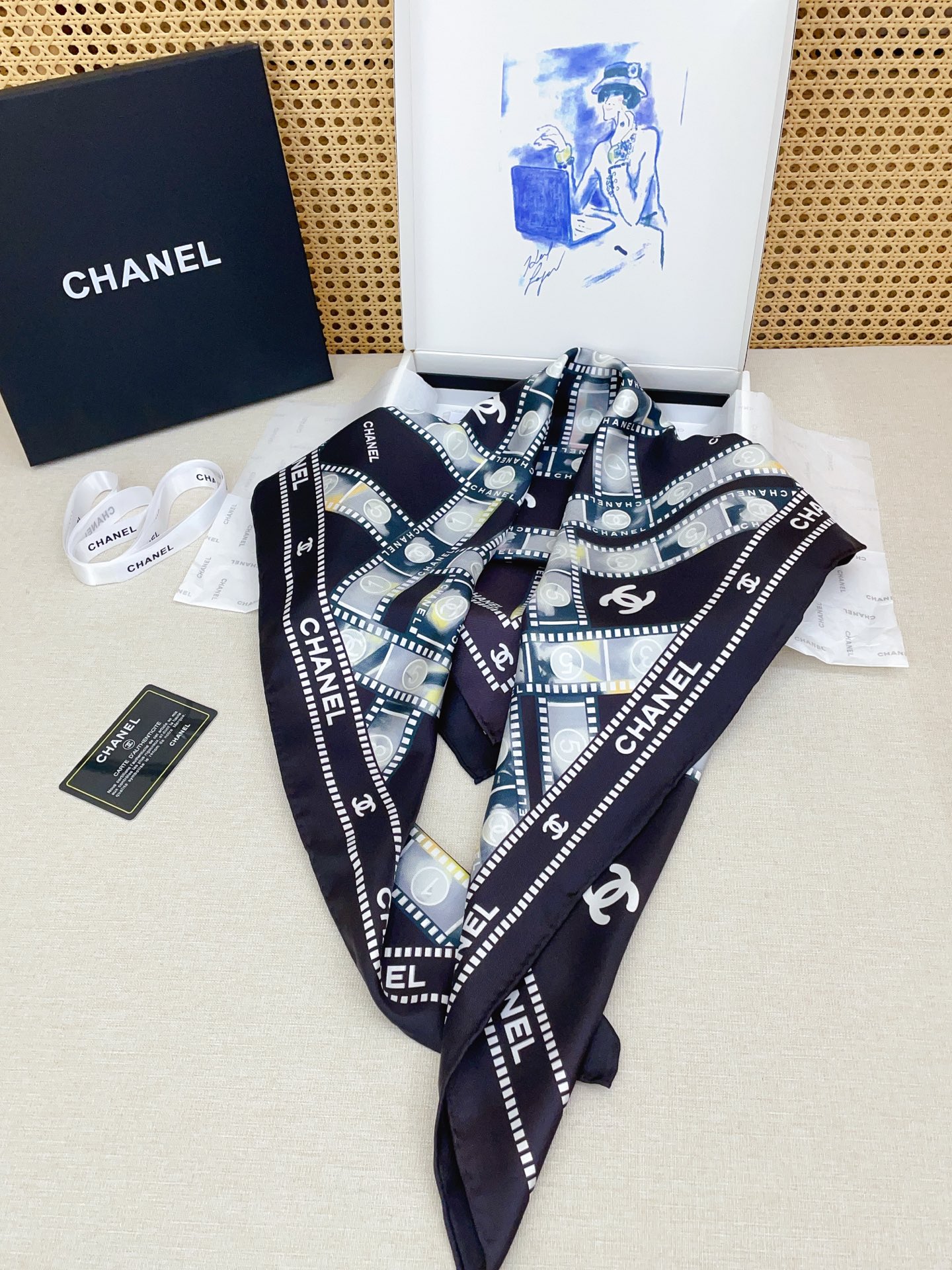 ✨✨【18姆米 双面同色】新款小香‼️美翻了[流泪]最新御用殿堂级极品‼️经典元素图案设计风格❗️美丽至极 真的 上身极