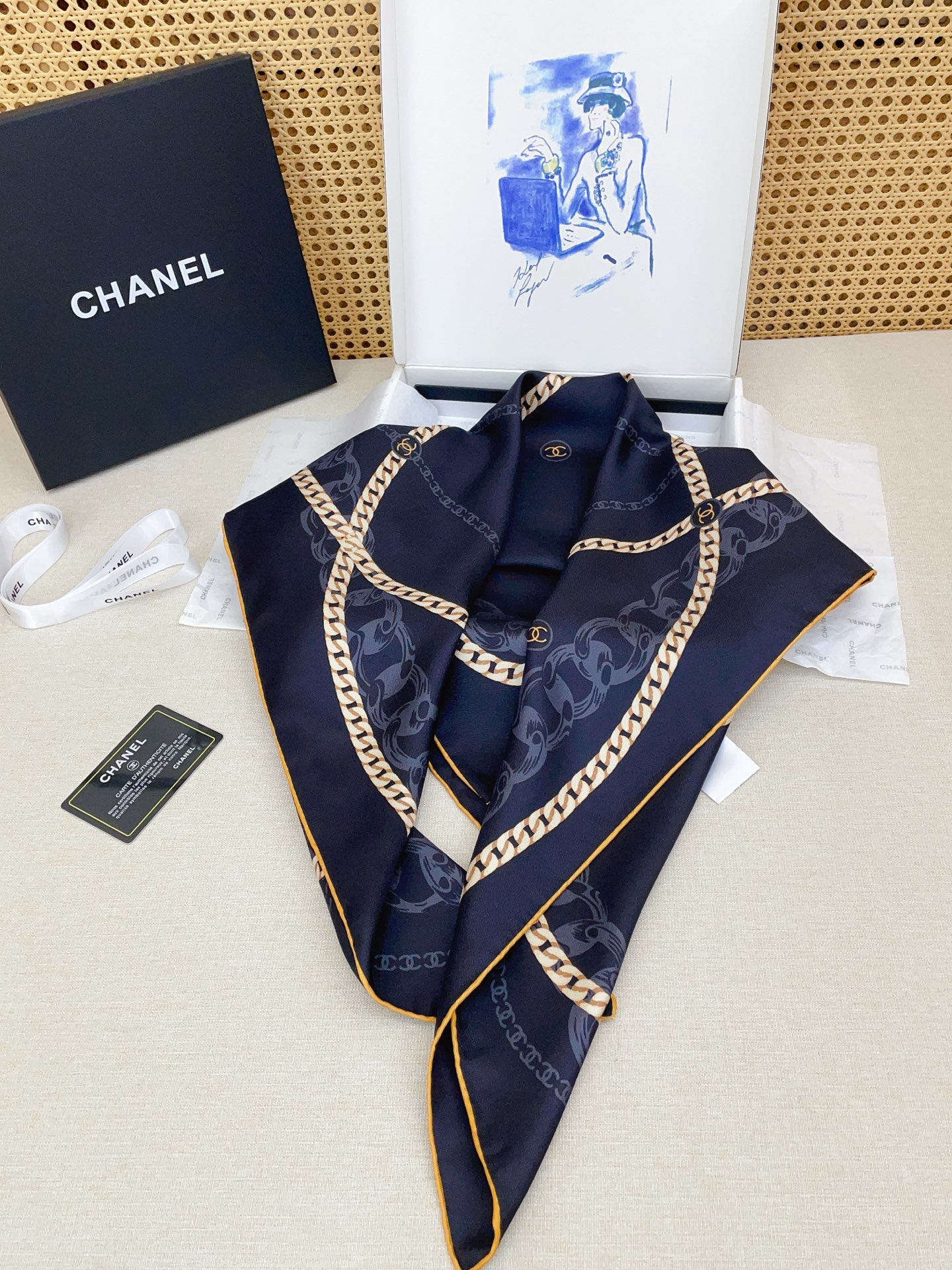 ✨✨【18姆米 双面同色】新款小香‼️美翻了[流泪]最新御用殿堂级极品‼️经典元素图案设计风格❗️美丽至