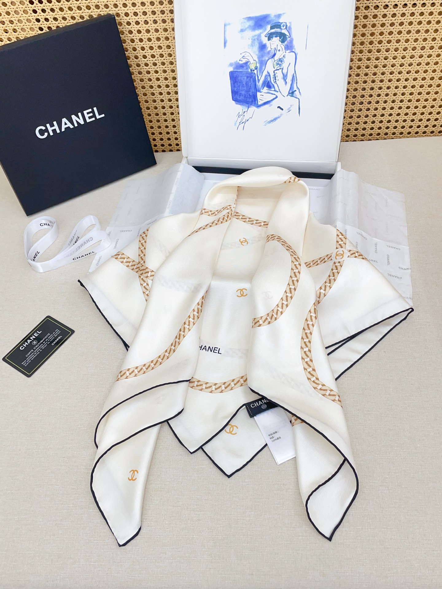 ✨✨【18姆米 双面同色】新款小香‼️美翻了[流泪]最新御用殿堂级极品‼️经典元素图案设计风格❗️美丽至极 真的 上身极