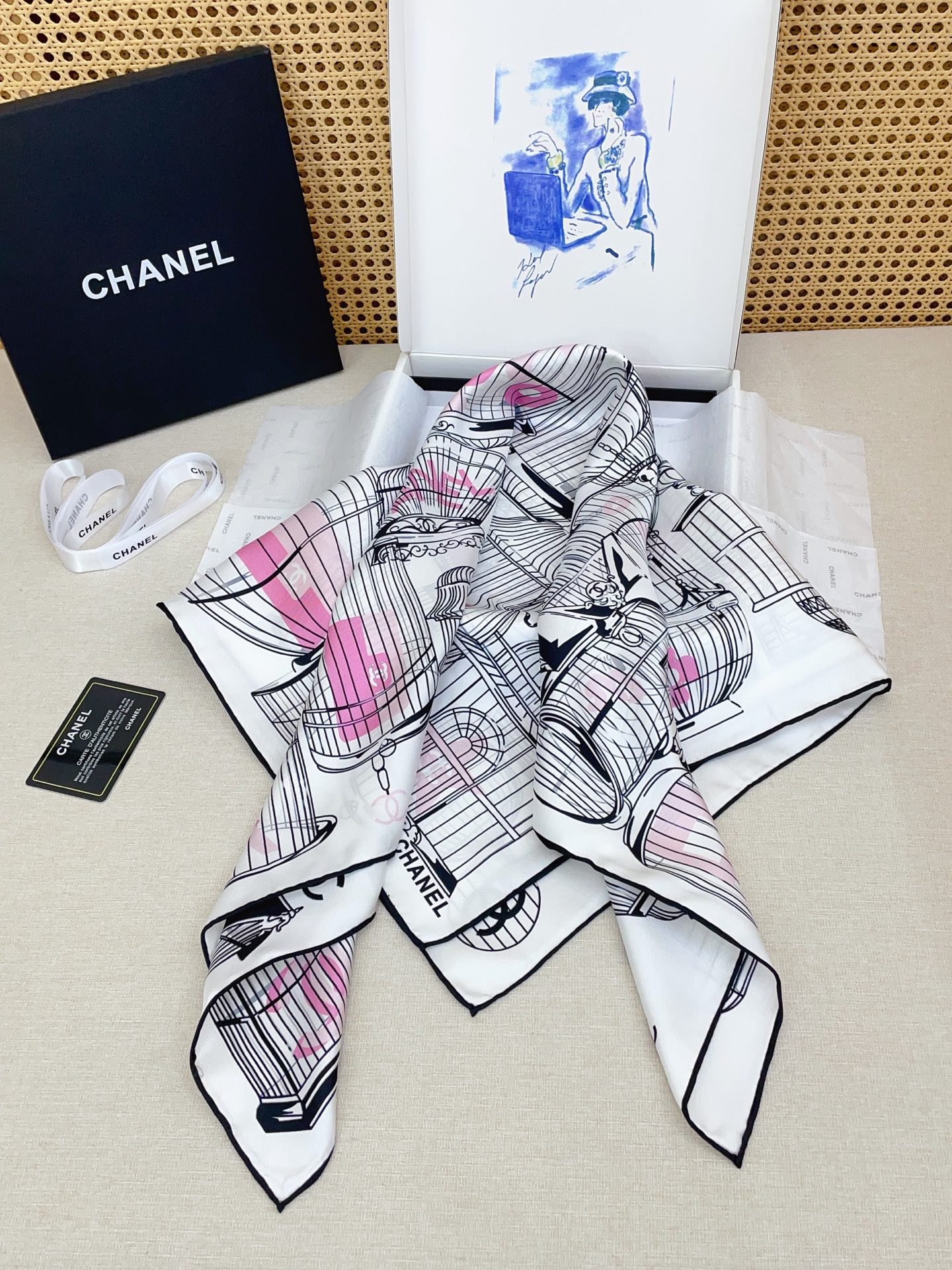 ✨✨【18姆米 双面同色】新款小香‼️美翻了[流泪]最新御用殿堂级极品‼️经典元素图案设计风格❗️美丽至