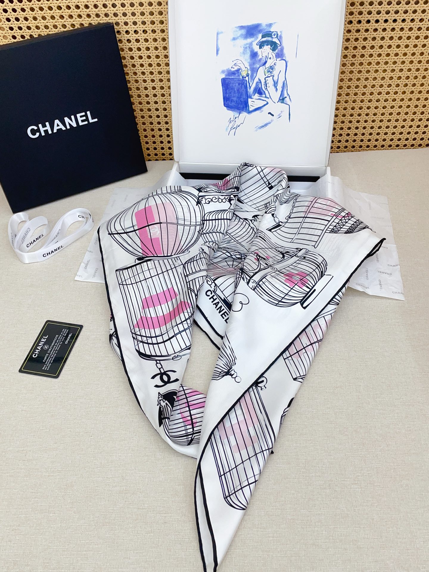 ✨✨【18姆米 双面同色】新款小香‼️美翻了[流泪]最新御用殿堂级极品‼️经典元素图案设计风格❗️美丽至