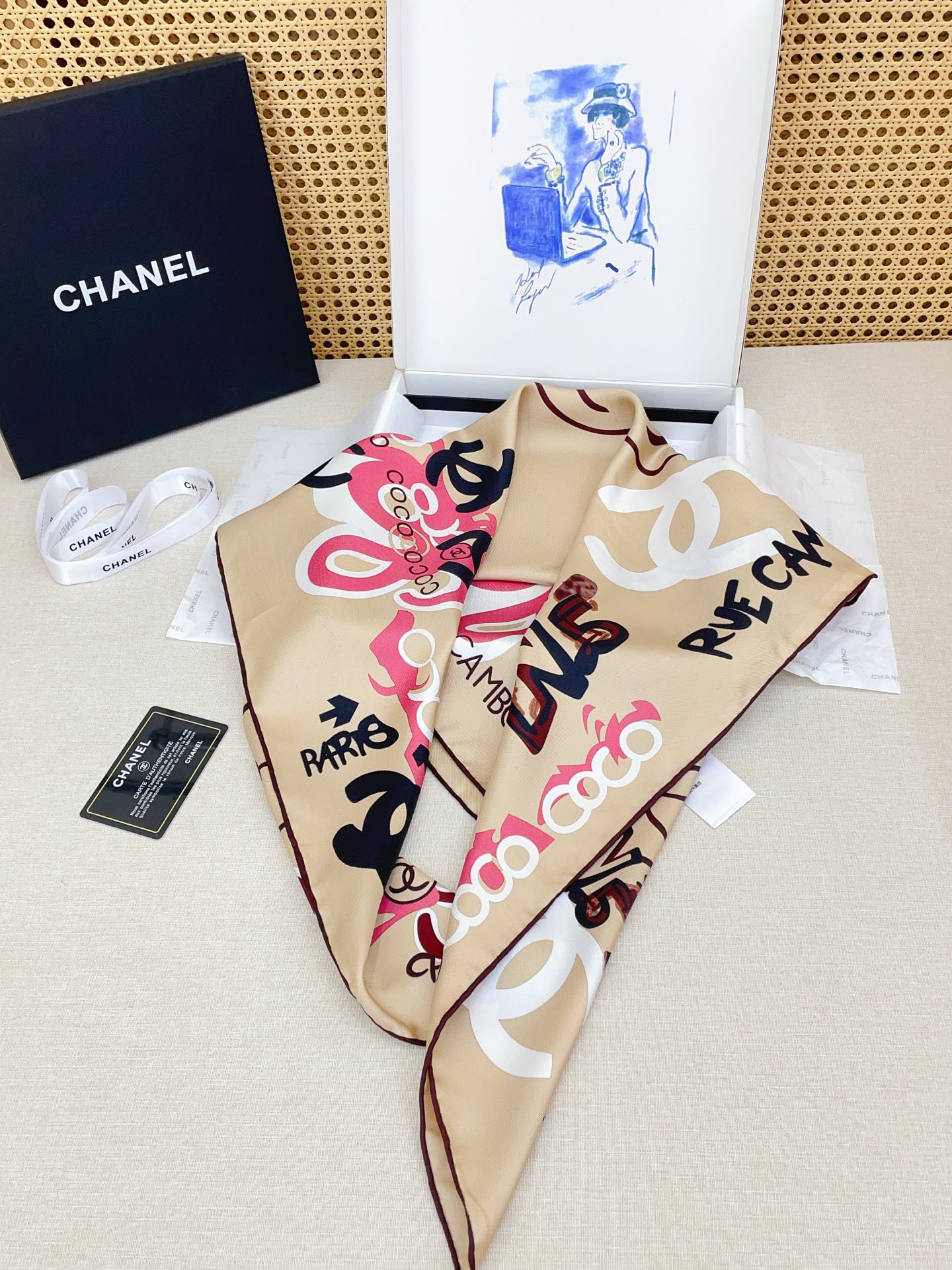 🆕 ✨✨【18姆米 双面同色】新款小香‼️美翻了[流泪]最新御用殿堂级极品‼️经典元素图案设计风格❗️美丽至极 真的 上