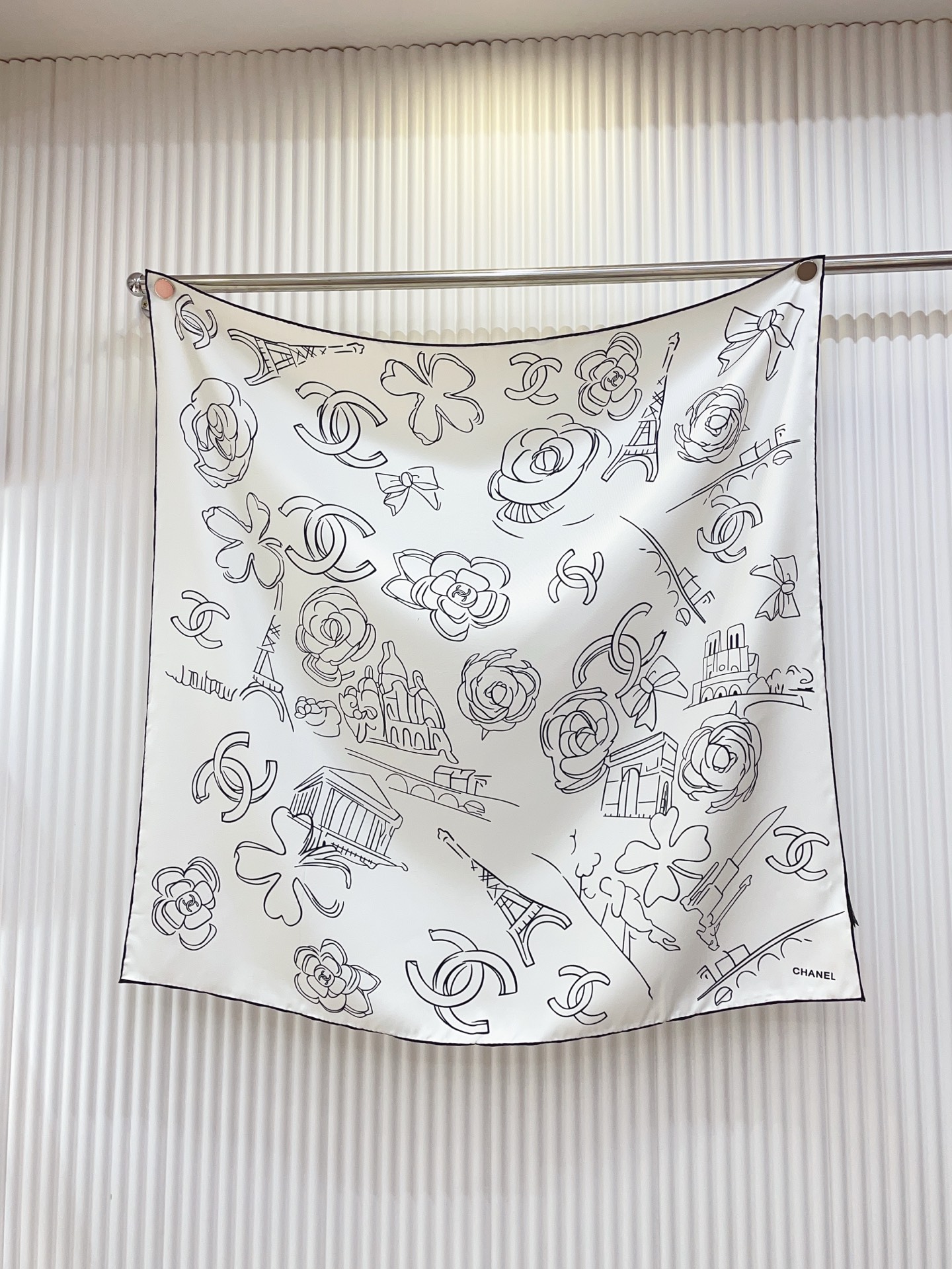 ✨✨【18姆米 双面同色】新款小香‼️美翻了[流泪]最新御用殿堂级极品‼️经典元素图案设计风格❗️美丽至