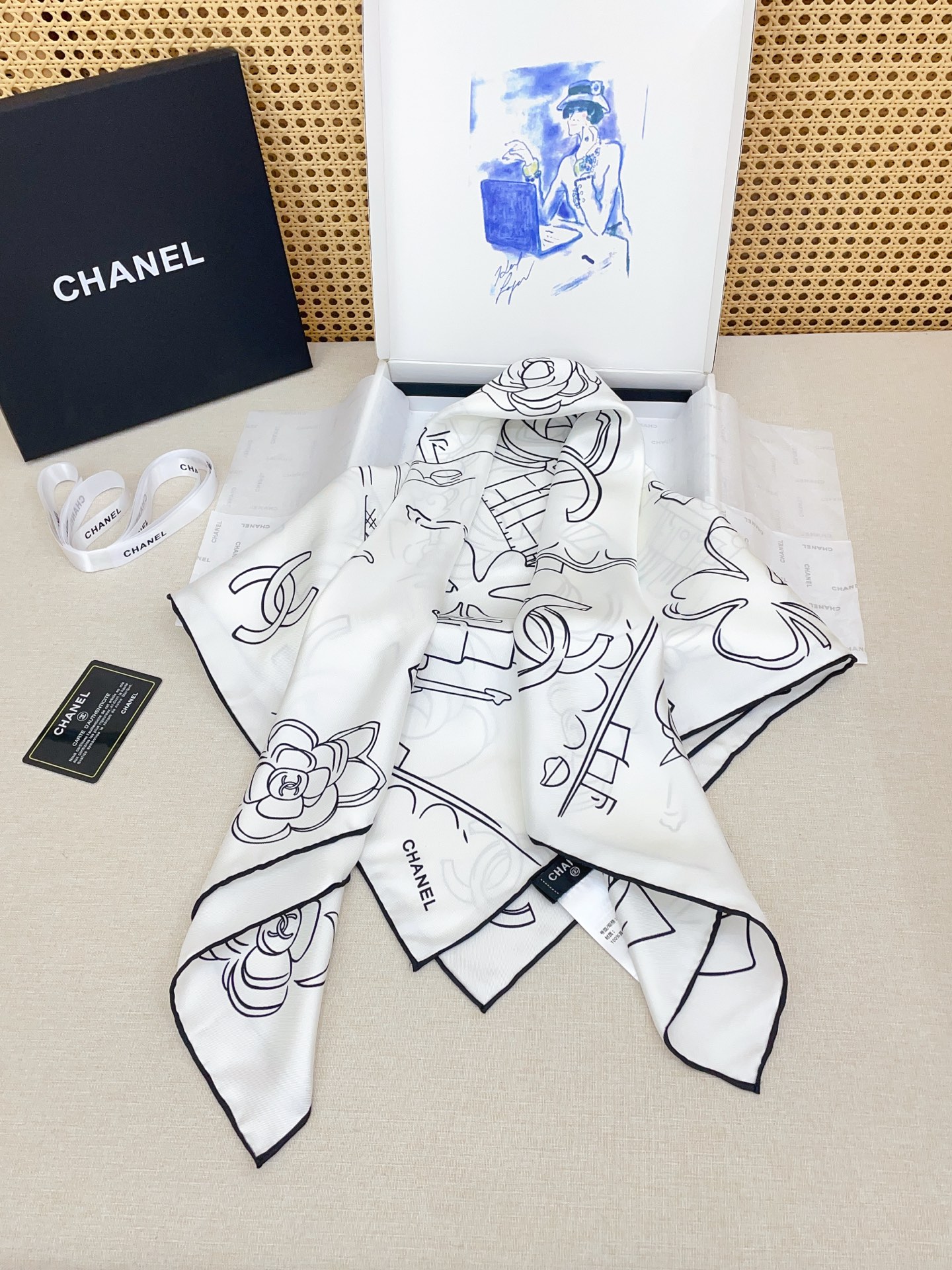 ✨✨【18姆米 双面同色】新款小香‼️美翻了[流泪]最新御用殿堂级极品‼️经典元素图案设计风格❗️美丽至