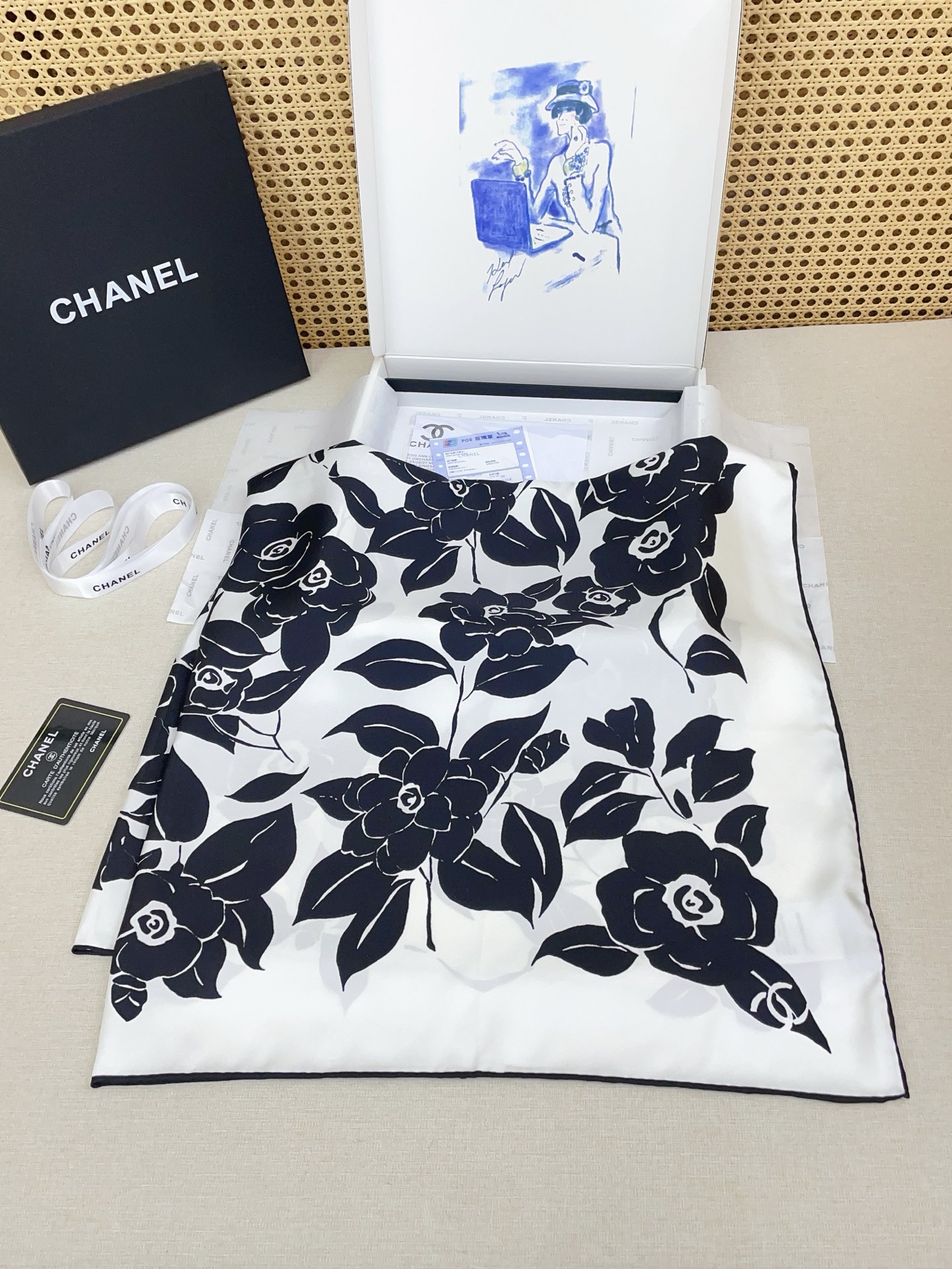 ✨✨【18姆米 双面同色】新款小香‼️美翻了[流泪]最新御用殿堂级极品‼️经典元素图案设计风格❗️美丽至