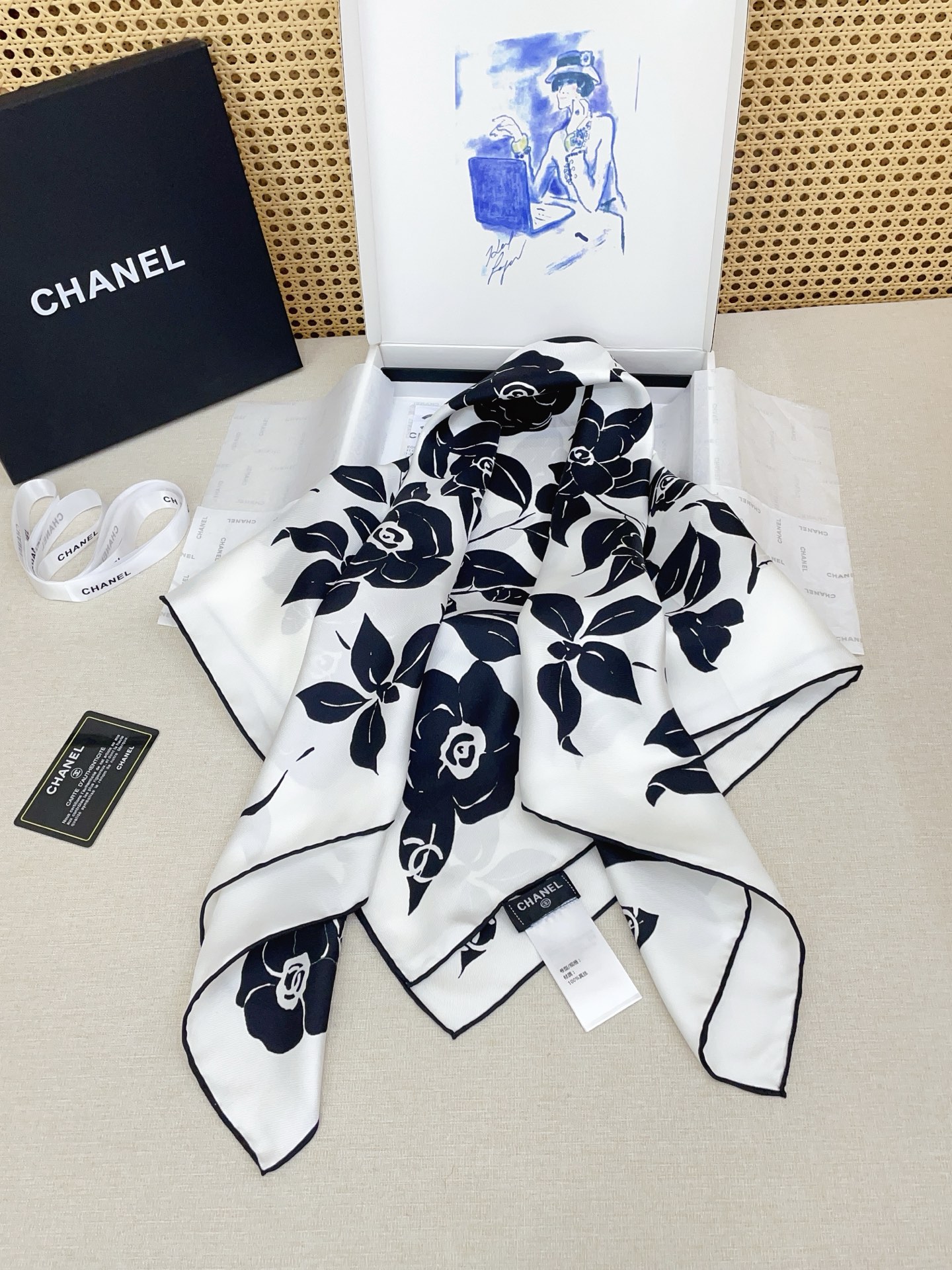✨✨【18姆米 双面同色】新款小香‼️美翻了[流泪]最新御用殿堂级极品‼️经典元素图案设计风格❗️美丽至