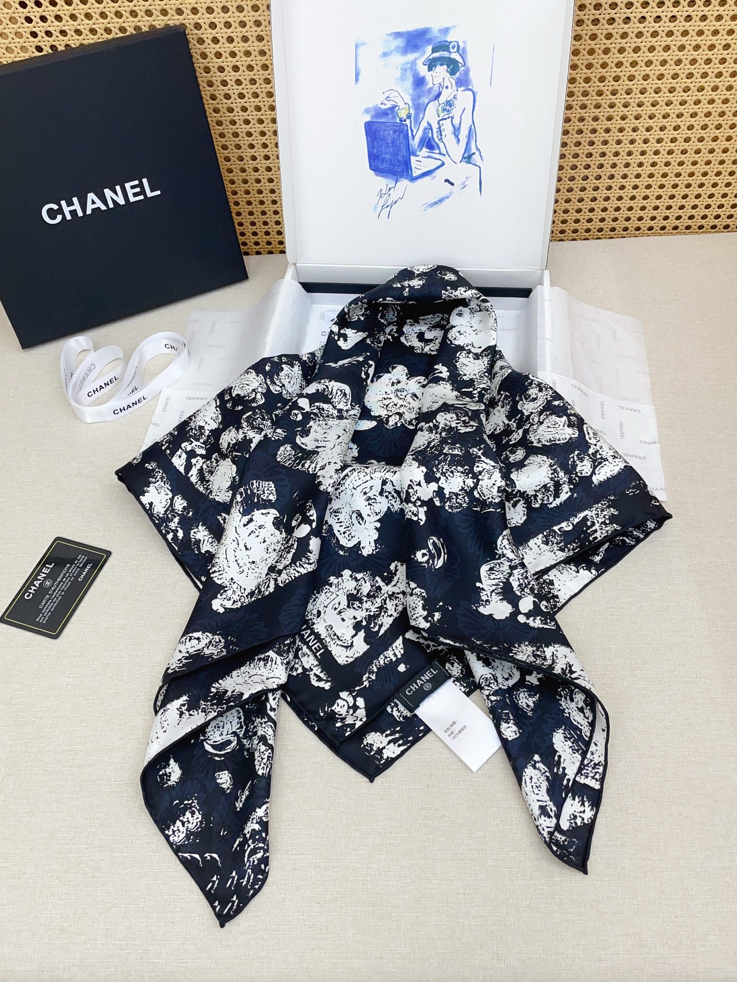 ✨✨【18姆米 双面同色】新款小香‼️美翻了[流泪]最新御用殿堂级极品‼️经典元素图案设计风格❗️美丽至