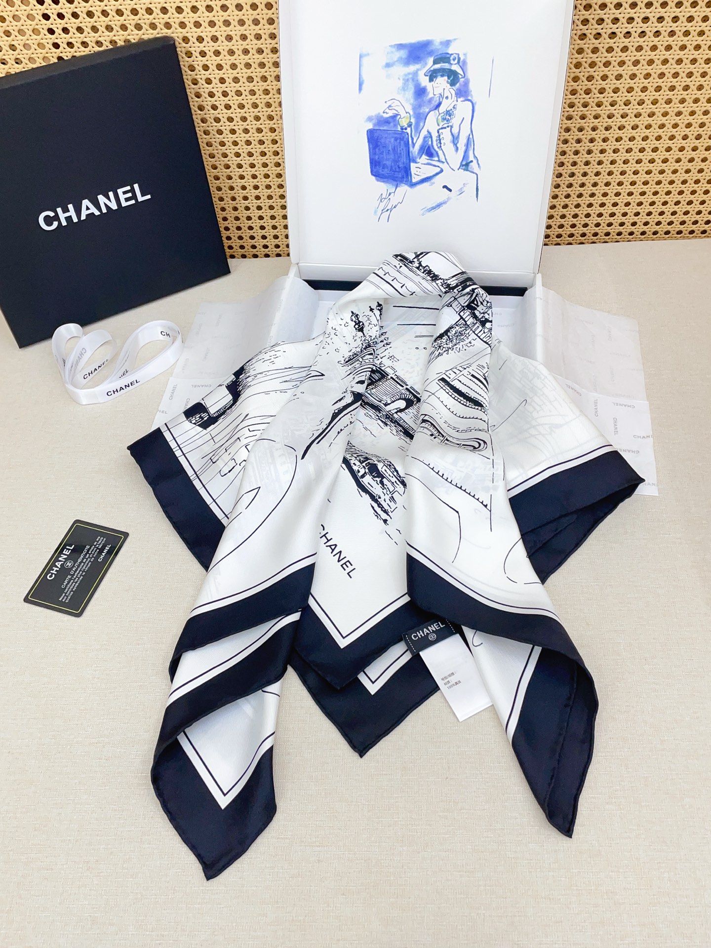 ✨✨【18姆米 双面同色】新款小香‼️美翻了[流泪]最新御用殿堂级极品‼️经典元素图案设计风格❗️美丽至