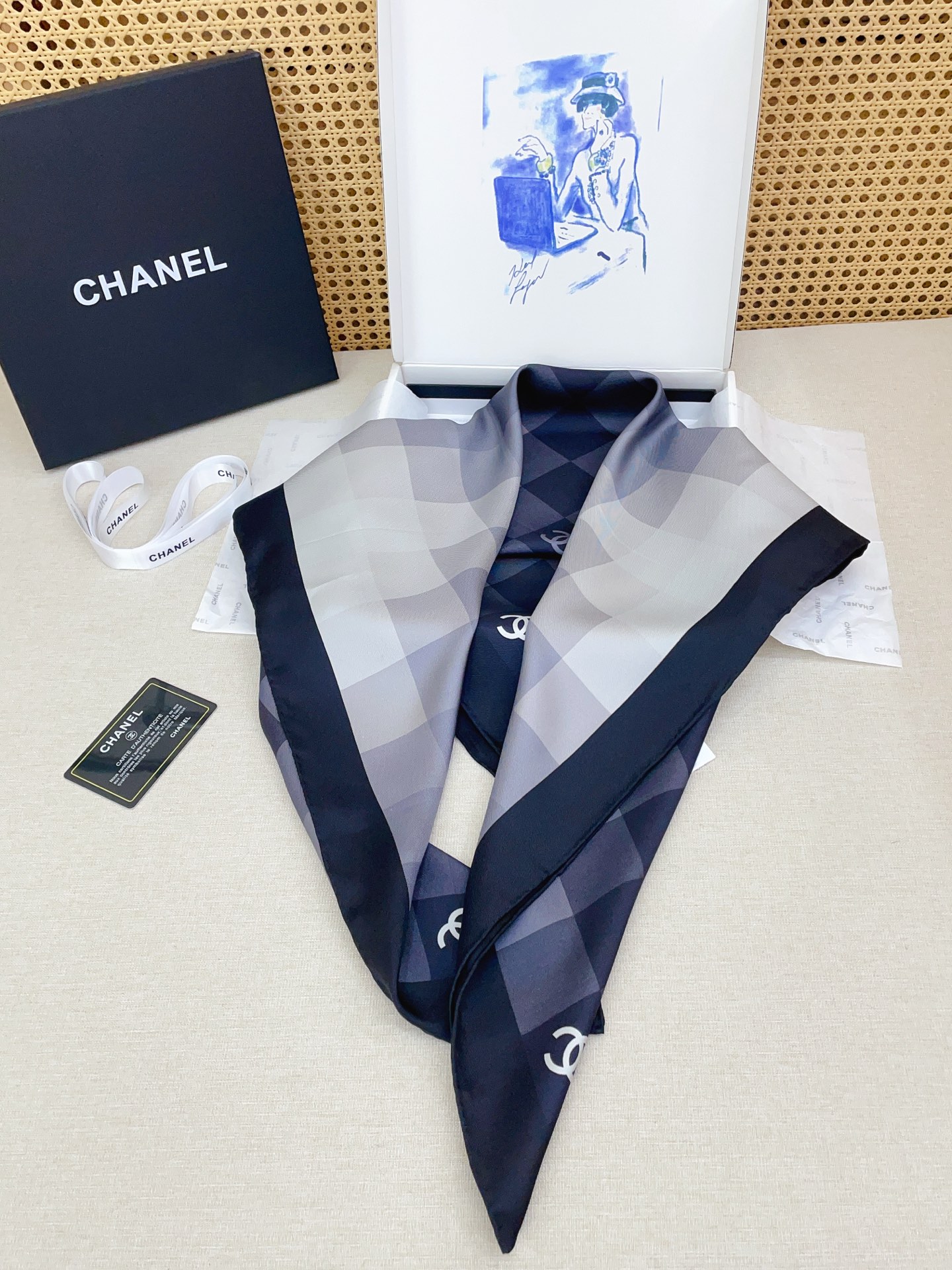 ✨✨【18姆米 双面同色】新款小香‼️美翻了[流泪]最新御用殿堂级极品‼️经典元素图案设计风格❗️美丽至