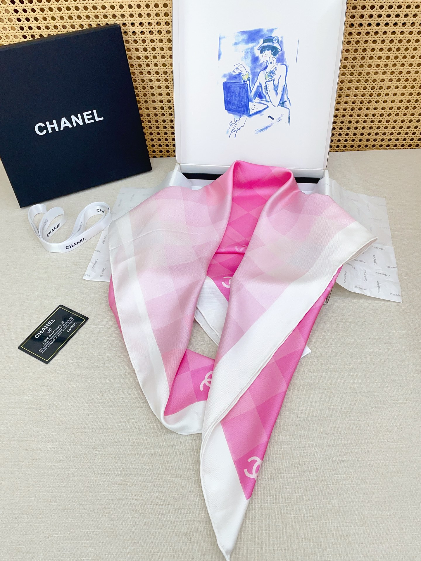 ✨✨【18姆米 双面同色】新款小香‼️美翻了[流泪]最新御用殿堂级极品‼️经典元素图案设计风格❗️美丽至