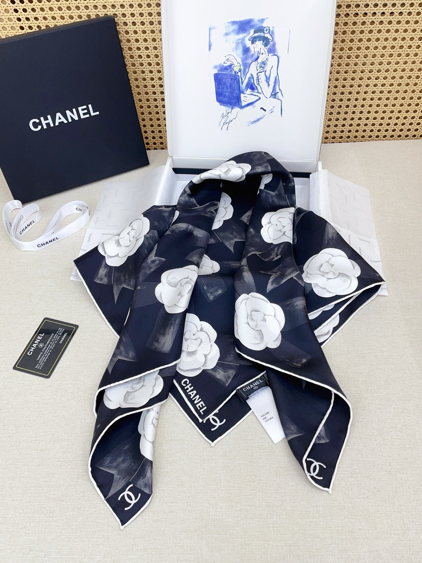 ✨✨【18姆米 双面同色】新款小香‼️美翻了[流泪]最新御用殿堂级极品‼️经典元素图案设计风格❗️美丽至