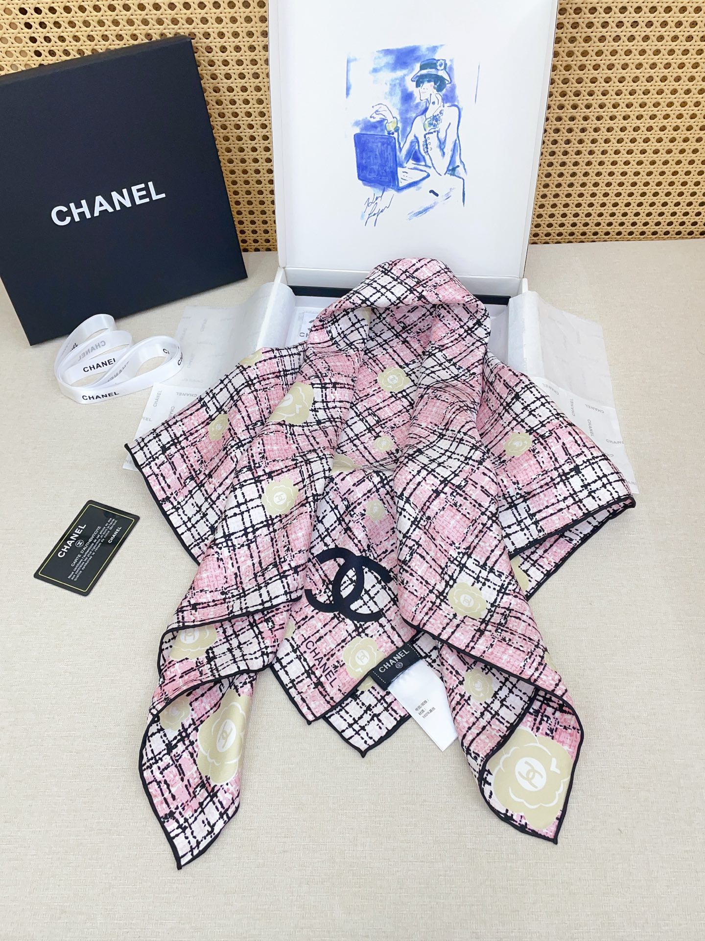 ✨✨【18姆米 双面同色】新款小香‼️美翻了[流泪]最新御用殿堂级极品‼️经典元素图案设计风格❗️美丽至极 真的 上身极