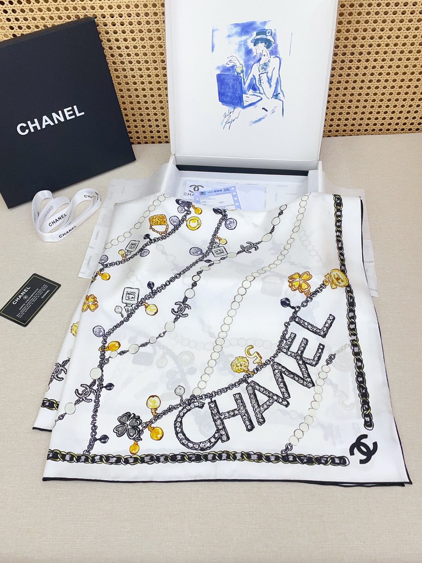 ✨✨【18姆米 双面同色】新款小香‼️美翻了[流泪]最新御用殿堂级极品‼️经典元素图案设计风格❗️美丽至