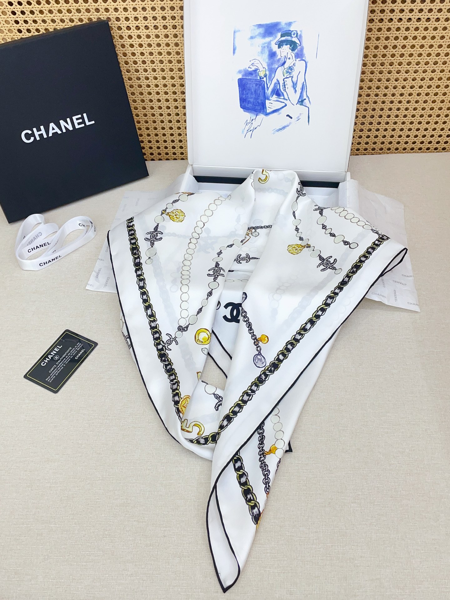 ✨✨【18姆米 双面同色】新款小香‼️美翻了[流泪]最新御用殿堂级极品‼️经典元素图案设计风格❗️美丽至