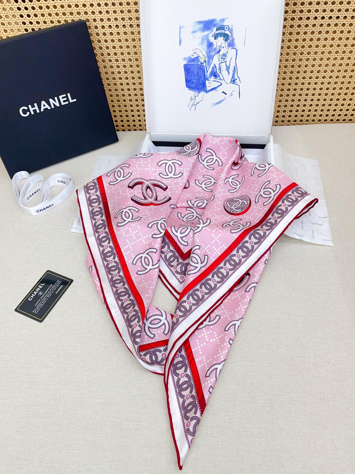 🆕 ✨✨【18姆米 双面同色】新款小香‼️美翻了[流泪]最新御用殿堂级极品‼️经典元素图案设计风格❗️美丽至极 真的 上
