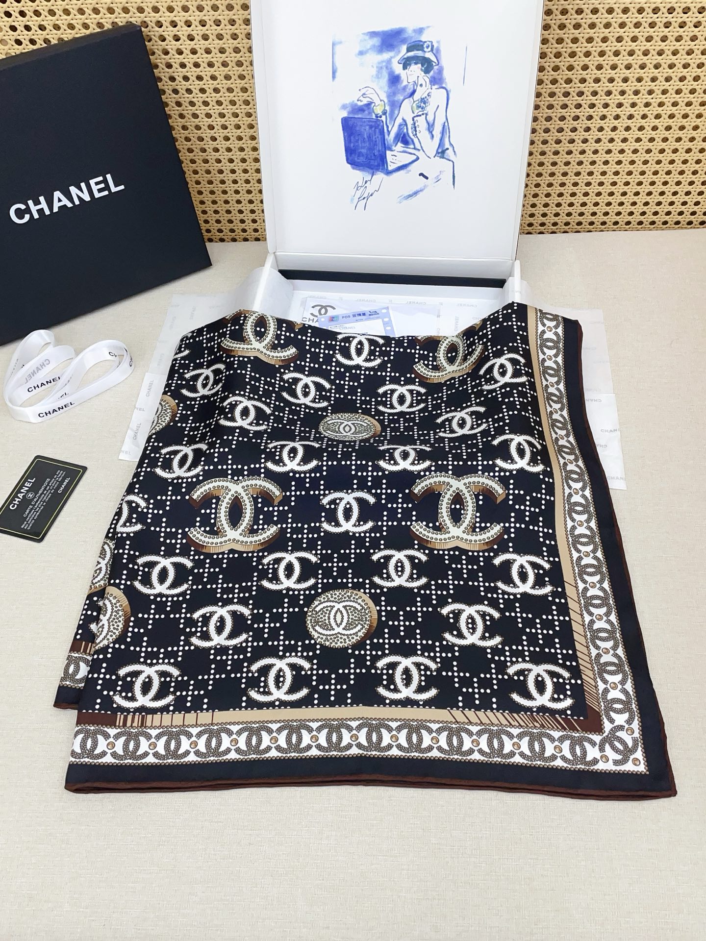 🆕 ✨✨【18姆米 双面同色】新款小香‼️美翻了[流泪]最新御用殿堂级极品‼️经典元素图案设计风格❗️美丽至极 真的 上