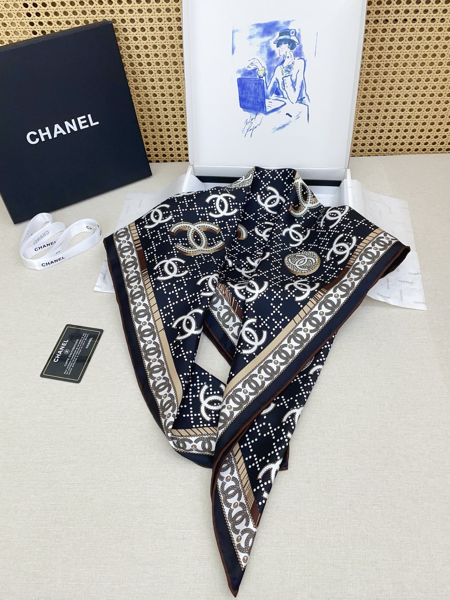 🆕 ✨✨【18姆米 双面同色】新款小香‼️美翻了[流泪]最新御用殿堂级极品‼️经典元素图案设计风格❗️美丽至极 真的 上