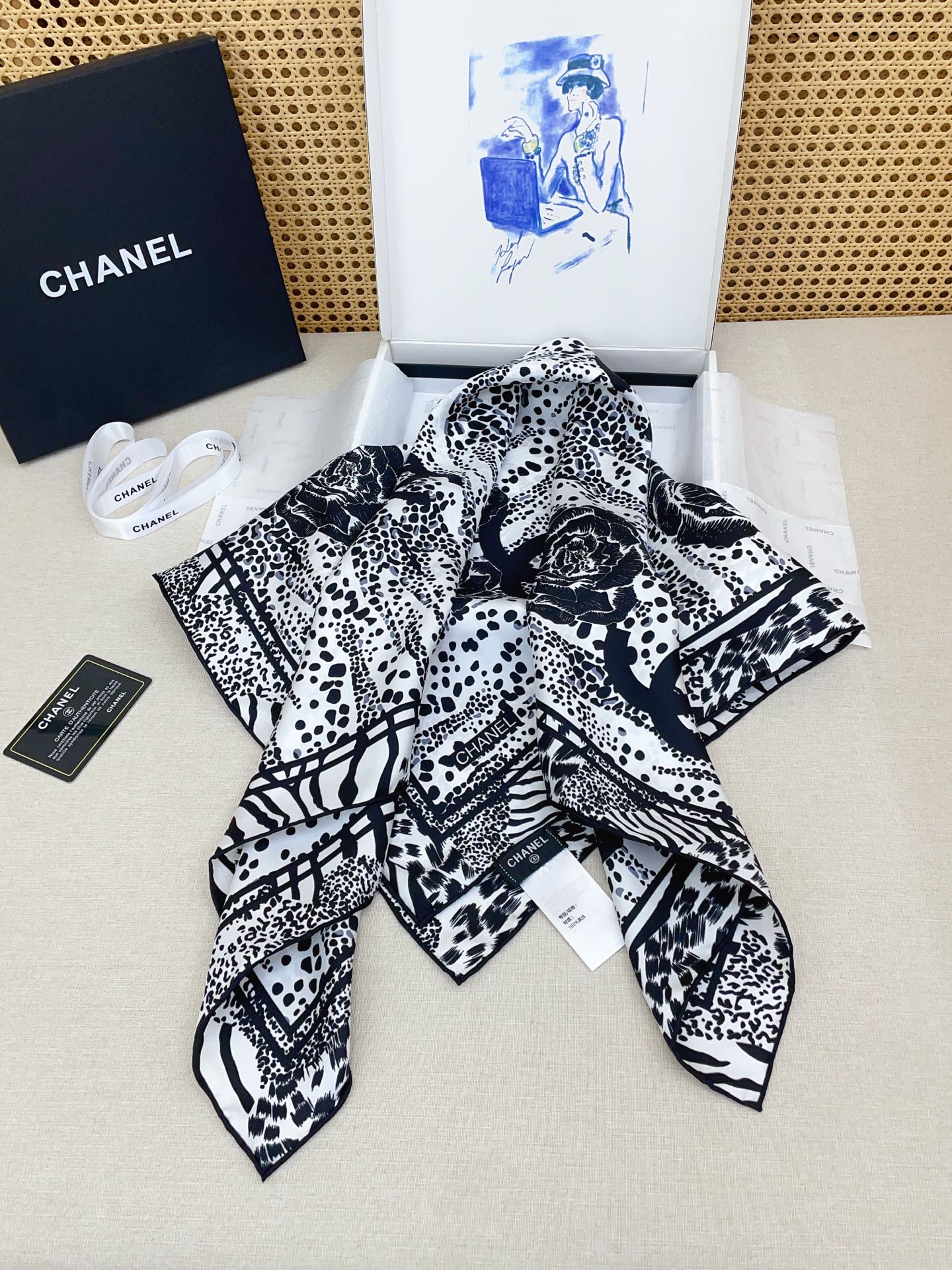 ✨✨【18姆米 双面同色】新款小香‼️美翻了[流泪]最新御用殿堂级极品‼️经典元素图案设计风格❗️美丽至