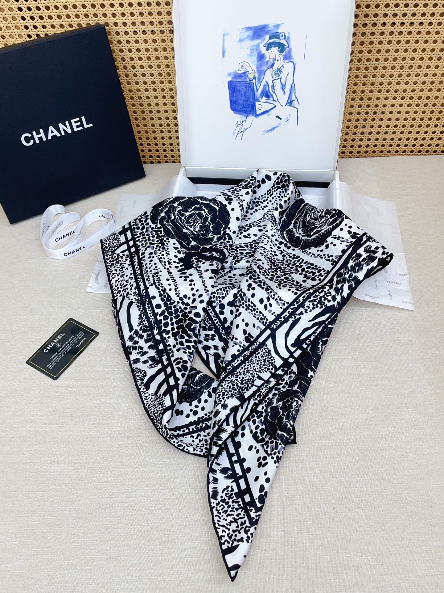 ✨✨【18姆米 双面同色】新款小香‼️美翻了[流泪]最新御用殿堂级极品‼️经典元素图案设计风格❗️美丽至