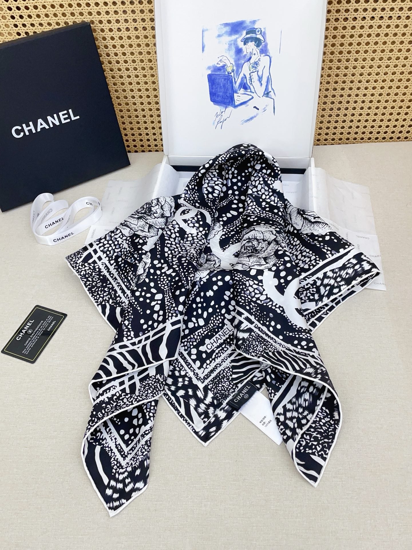 ✨✨【18姆米 双面同色】新款小香‼️美翻了[流泪]最新御用殿堂级极品‼️经典元素图案设计风格❗️美丽至