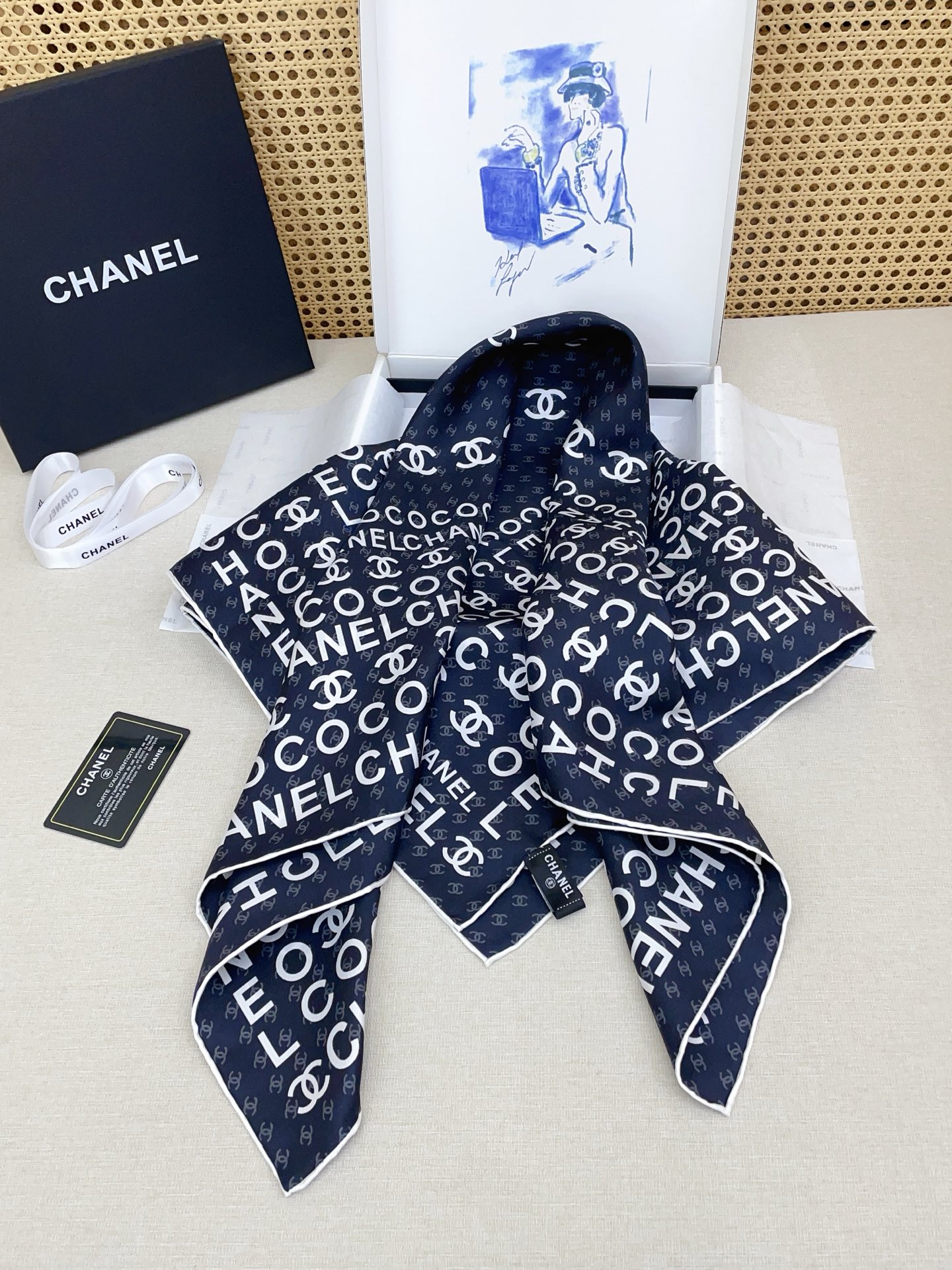 ✨✨【18姆米加厚 双面同色】新款小香‼️美翻了[流泪]最新御用殿堂级极品‼️经典元素图案设计风格❗️美