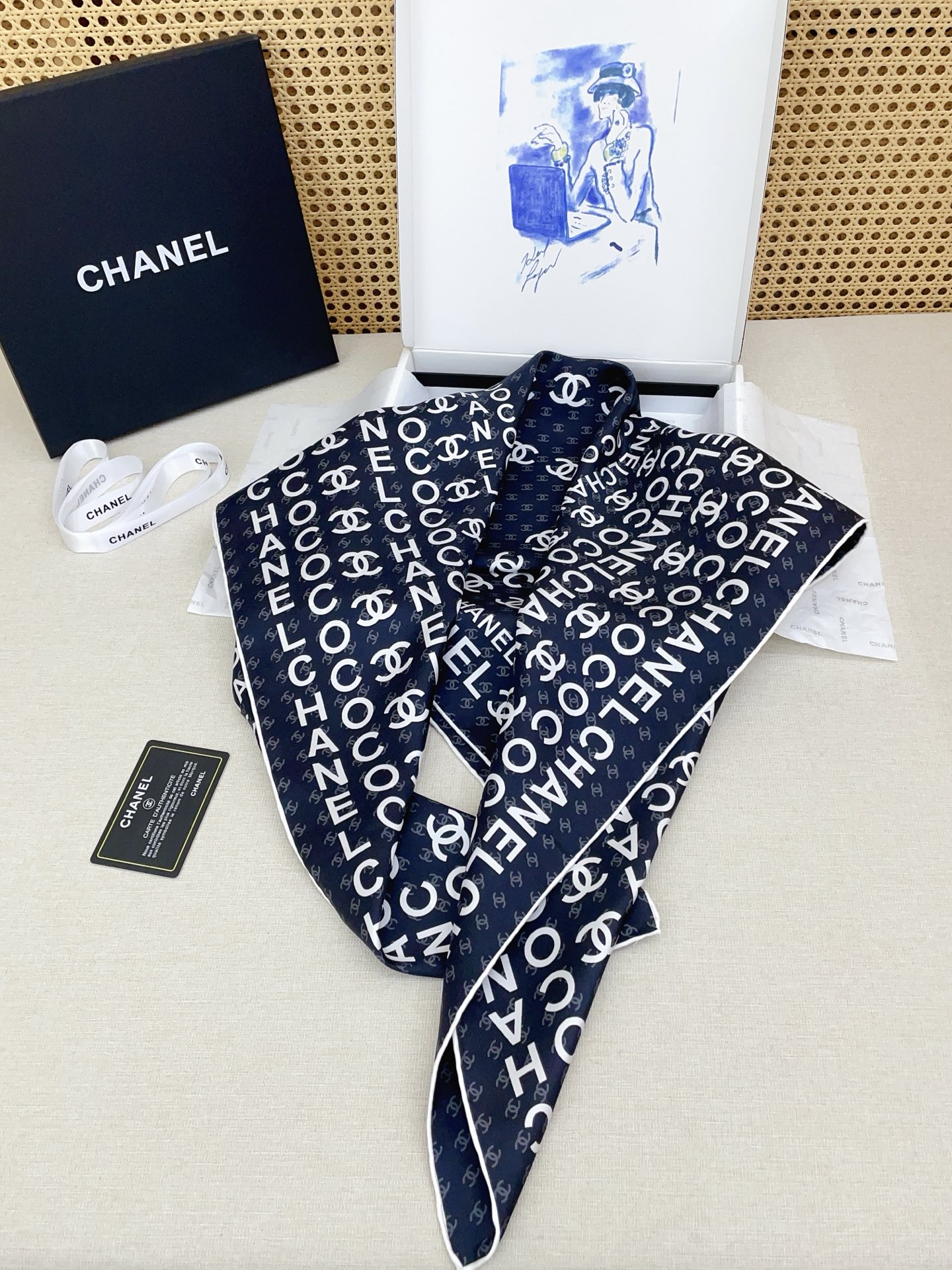 ✨✨【18姆米加厚 双面同色】新款小香‼️美翻了[流泪]最新御用殿堂级极品‼️经典元素图案设计风格❗️美