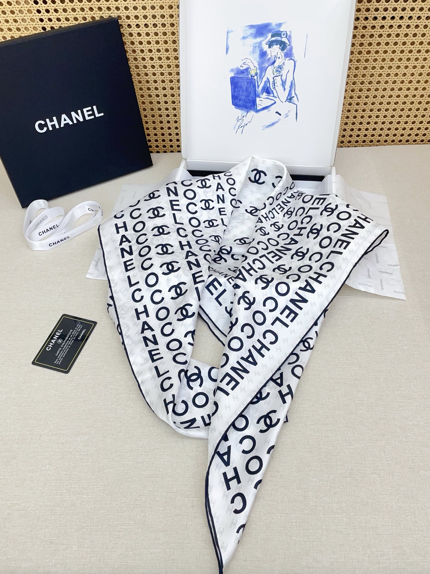 ✨✨【18姆米加厚 双面同色】新款小香‼️美翻了[流泪]最新御用殿堂级极品‼️经典元素图案设计风格❗️美