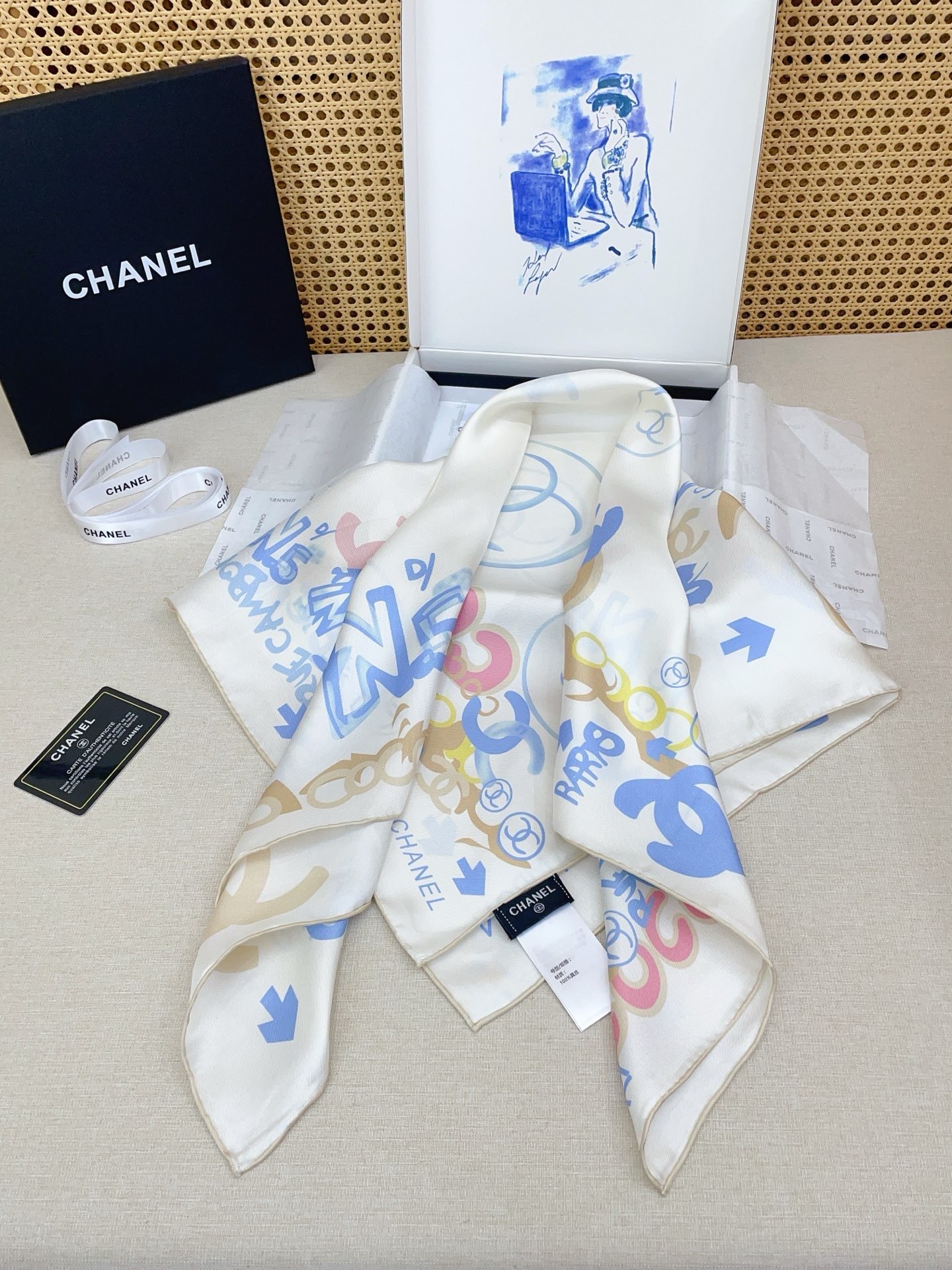 🆕 ✨✨【18姆米 双面同色】新款小香‼️美翻了[流泪]最新御用殿堂级极品‼️经典元素图案设计风格❗️美丽至极 真的 上