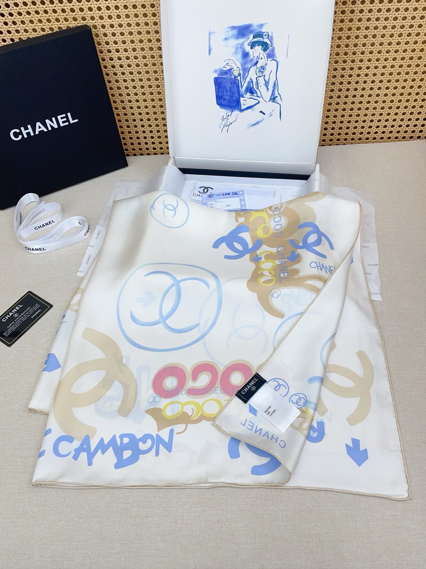 🆕 ✨✨【18姆米 双面同色】新款小香‼️美翻了[流泪]最新御用殿堂级极品‼️经典元素图案设计风格❗️美丽至极 真的 上